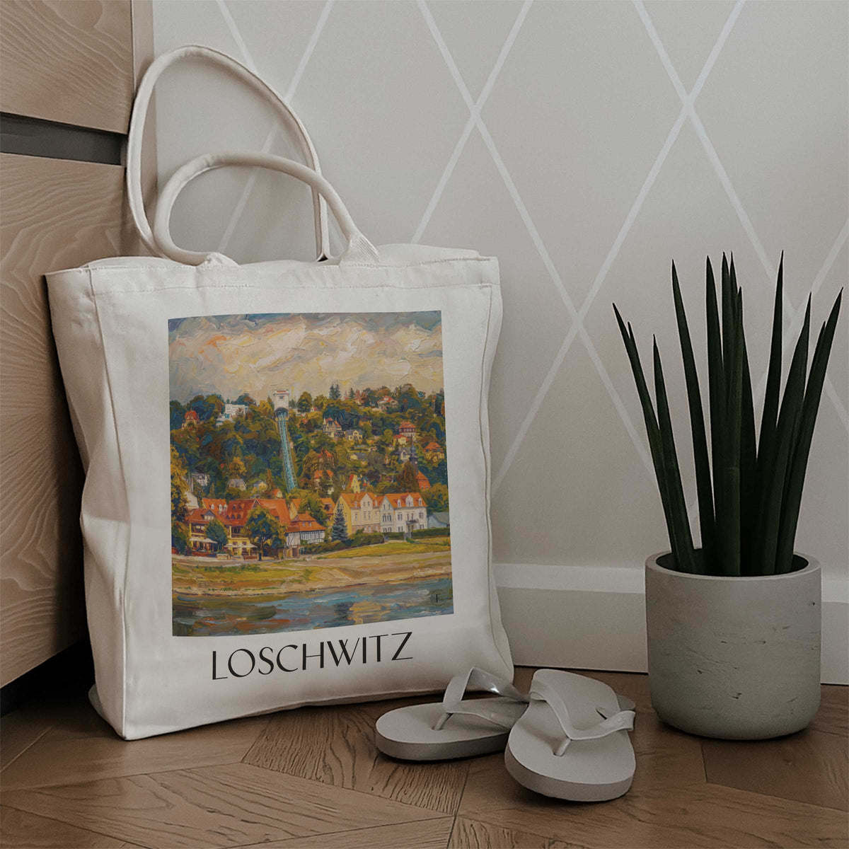 loschwitz-dresden-deutschland-einkaufstasche-oil-painting-oelgemaelde