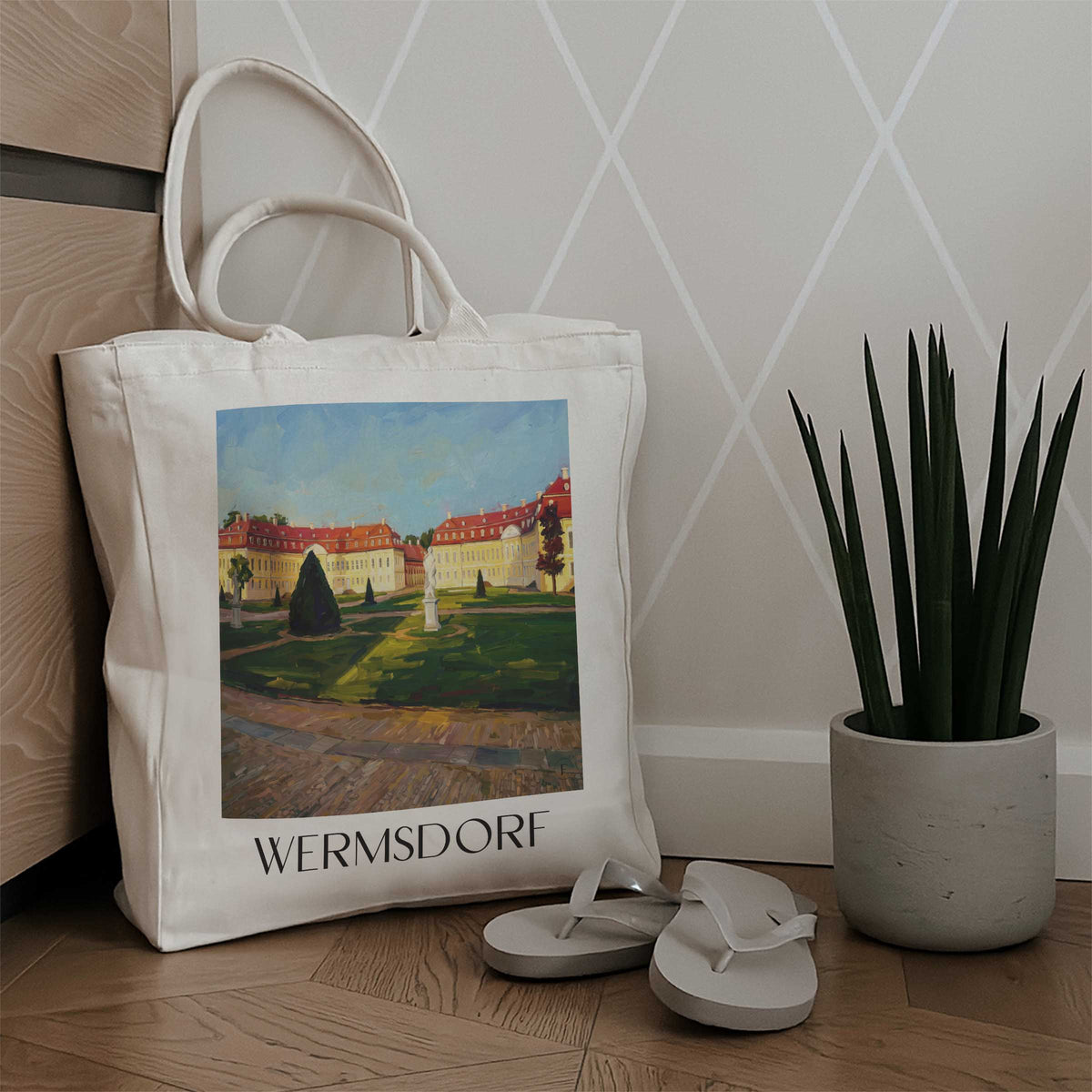 wermsdorf-sachsen-deutschland-einkaufstasche-oil-painting-oelgemaelde