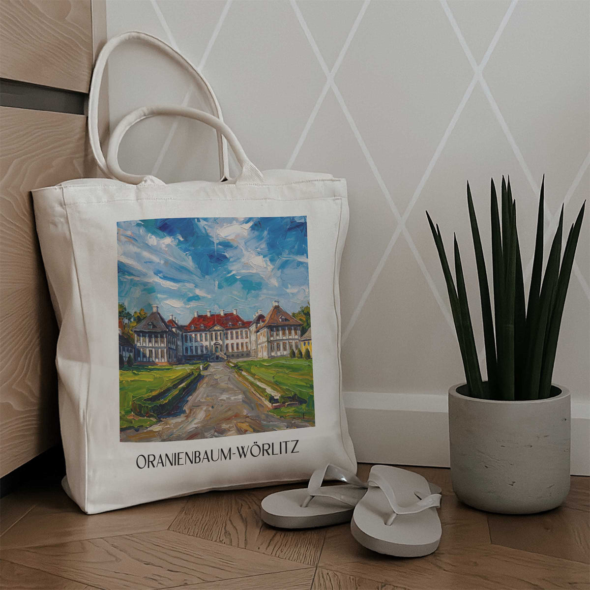 oranienbaum-wörlitz-sachsen-anhalt-deutschland-einkaufstasche-oil-painting-oelgemaelde