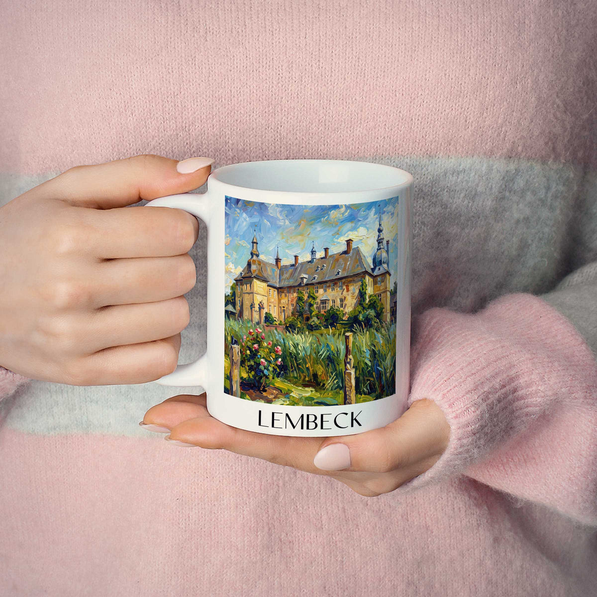 lembeck-münsterland-deutschland-kaffeebecher-oil-painting-oelgemaelde