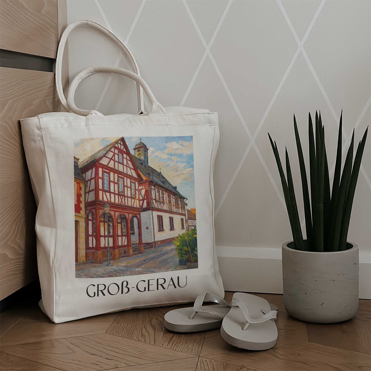 groß-gerau-hessisches-ried-deutschland-einkaufstasche-oil-painting-oelgemaelde