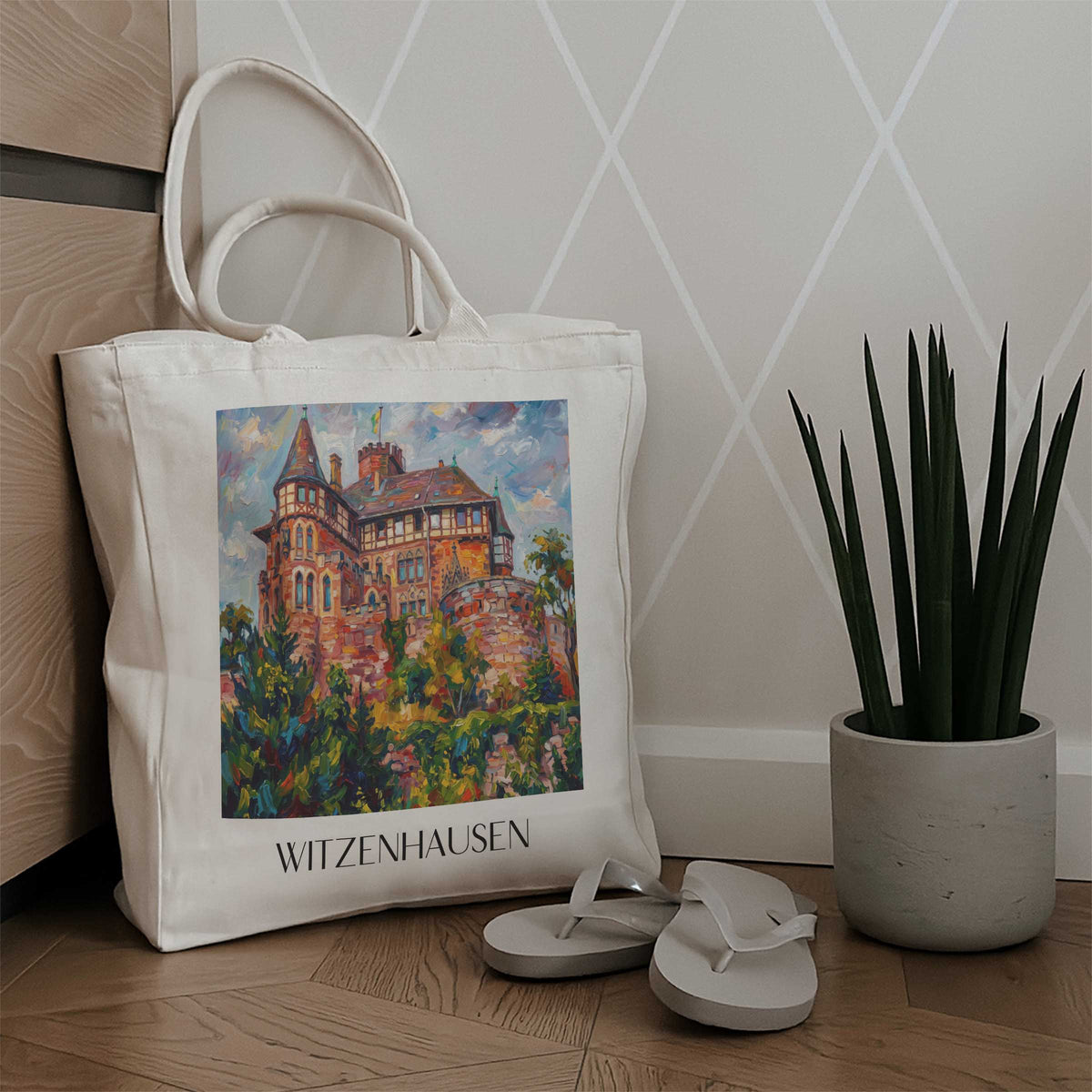 witzenhausen-hessen-deutschland-einkaufstasche-oil-painting-oelgemaelde