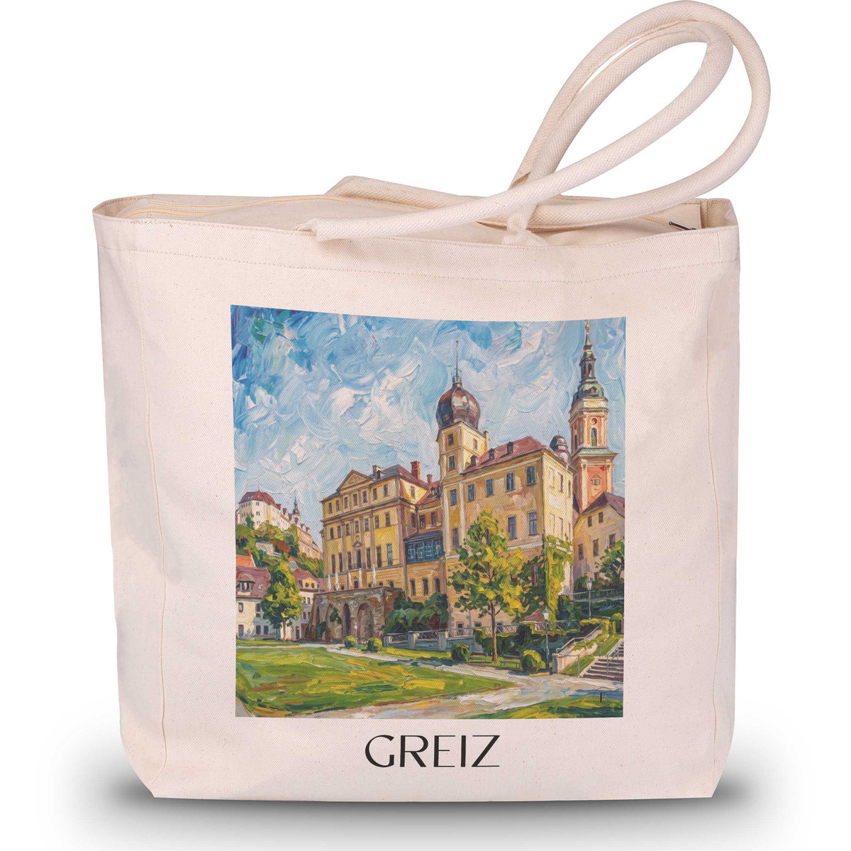 greiz-vogtland-deutschland-einkaufstasche-oil-painting-oelgemaelde
