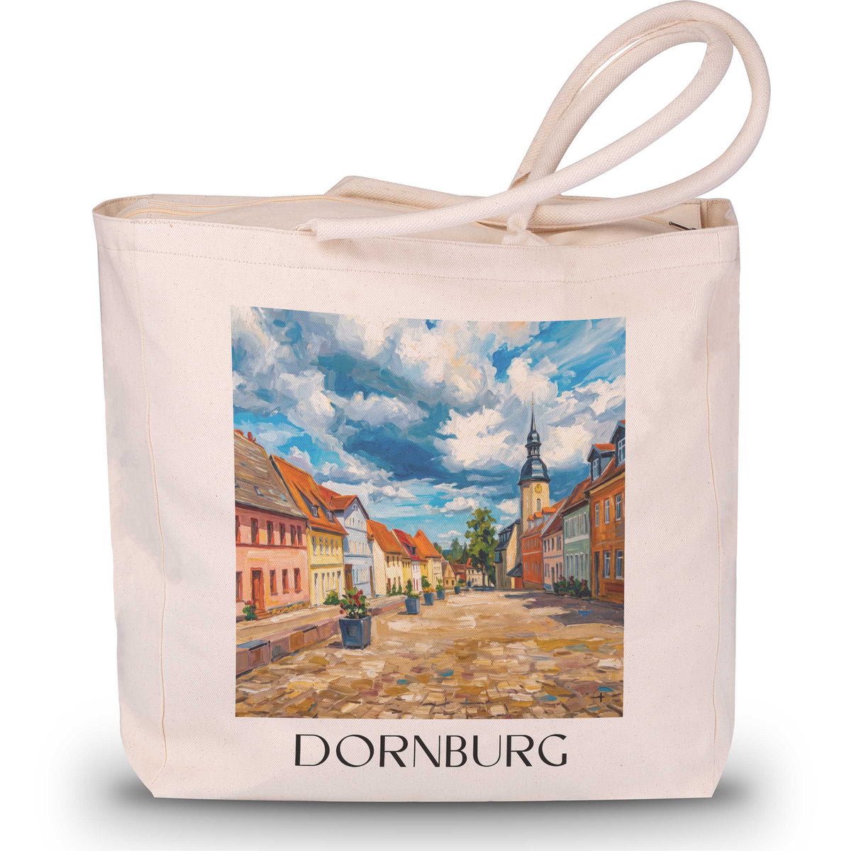 dornburg-saaletal-deutschland-einkaufstasche-oil-painting-oelgemaelde