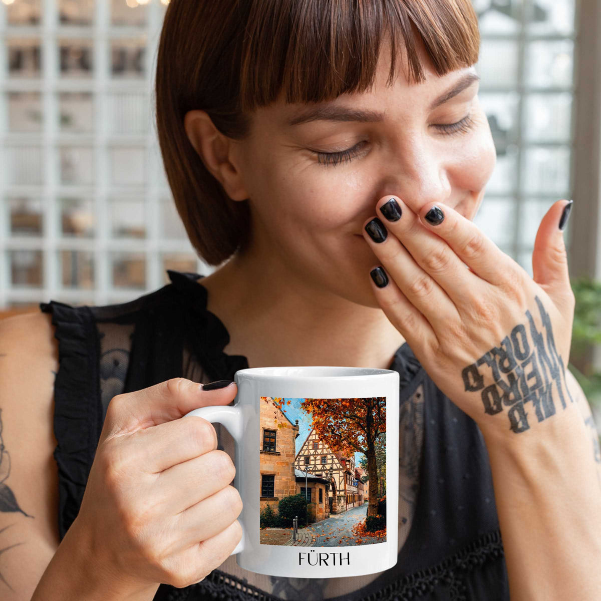 fürth-mittelfranken-deutschland-kaffeebecher-oil-painting-oelgemaelde