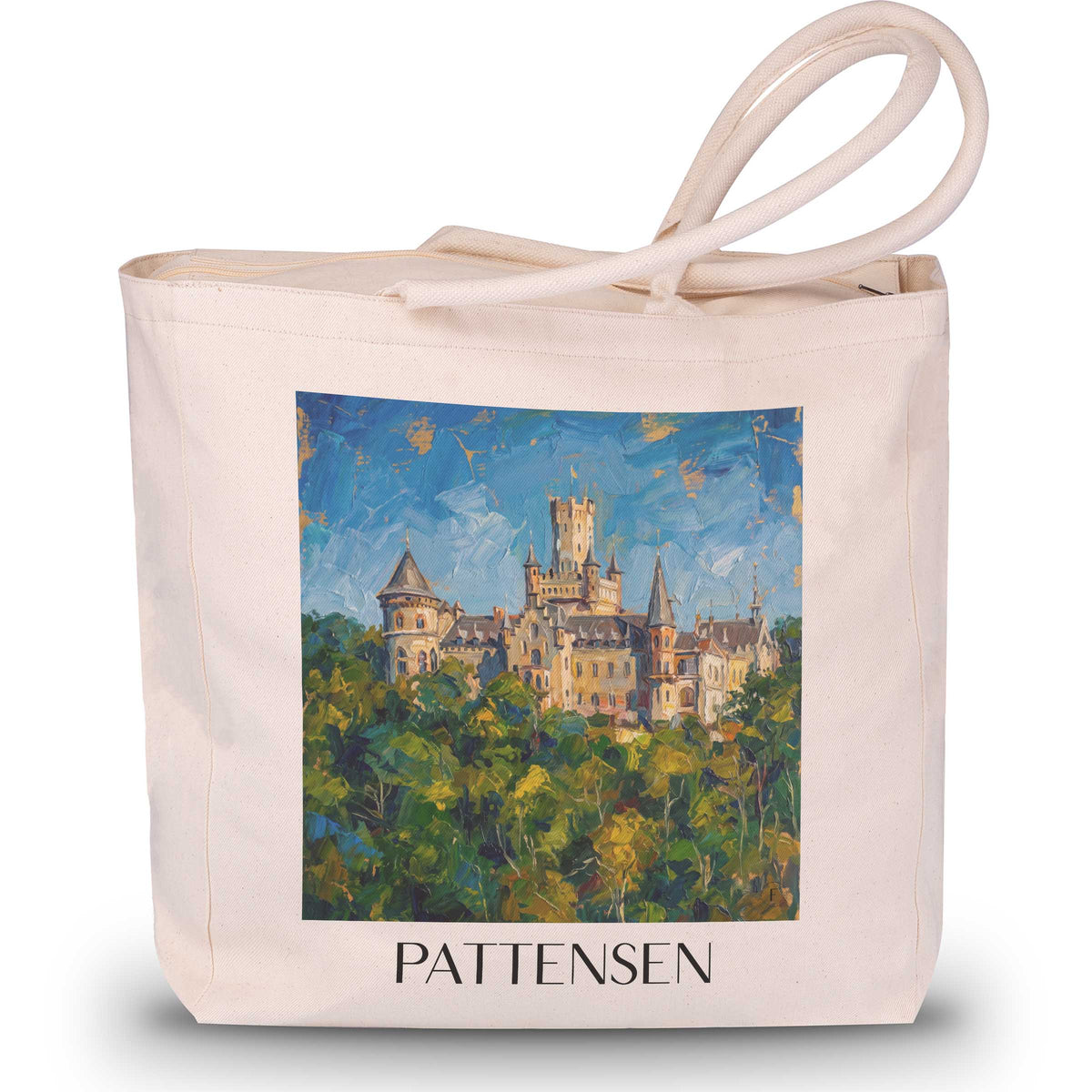 pattensen-calenberger-land-deutschland-einkaufstasche-oil-painting-oelgemaelde