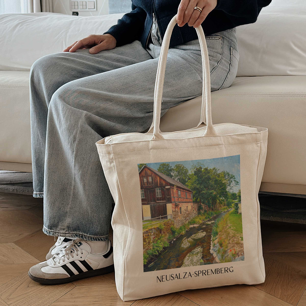 neusalza-spremberg-oberlausitz-deutschland-einkaufstasche-oil-painting-oelgemaelde