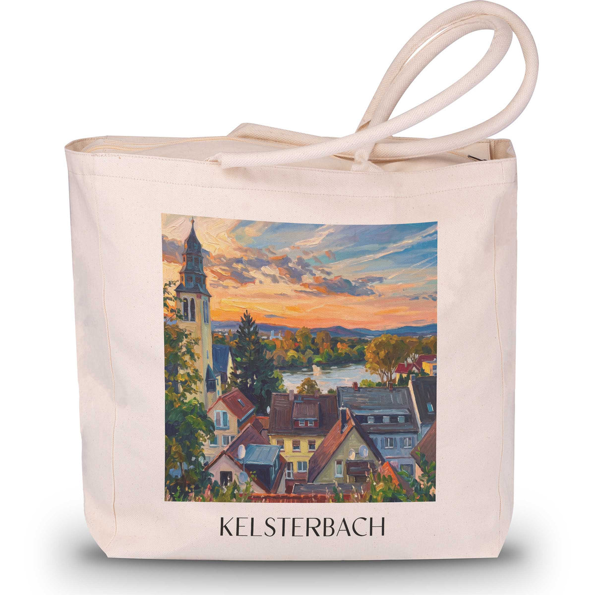 kelsterbach-rhein-main-deutschland-einkaufstasche-oil-painting-oelgemaelde