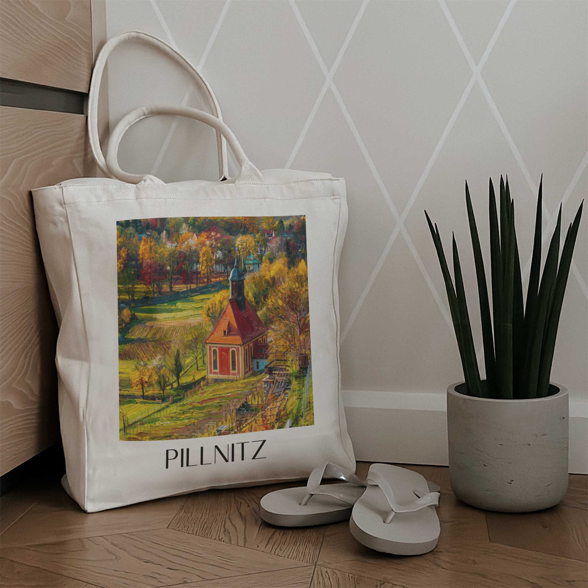 pillnitz-elbtal-deutschland-einkaufstasche-oil-painting-oelgemaelde