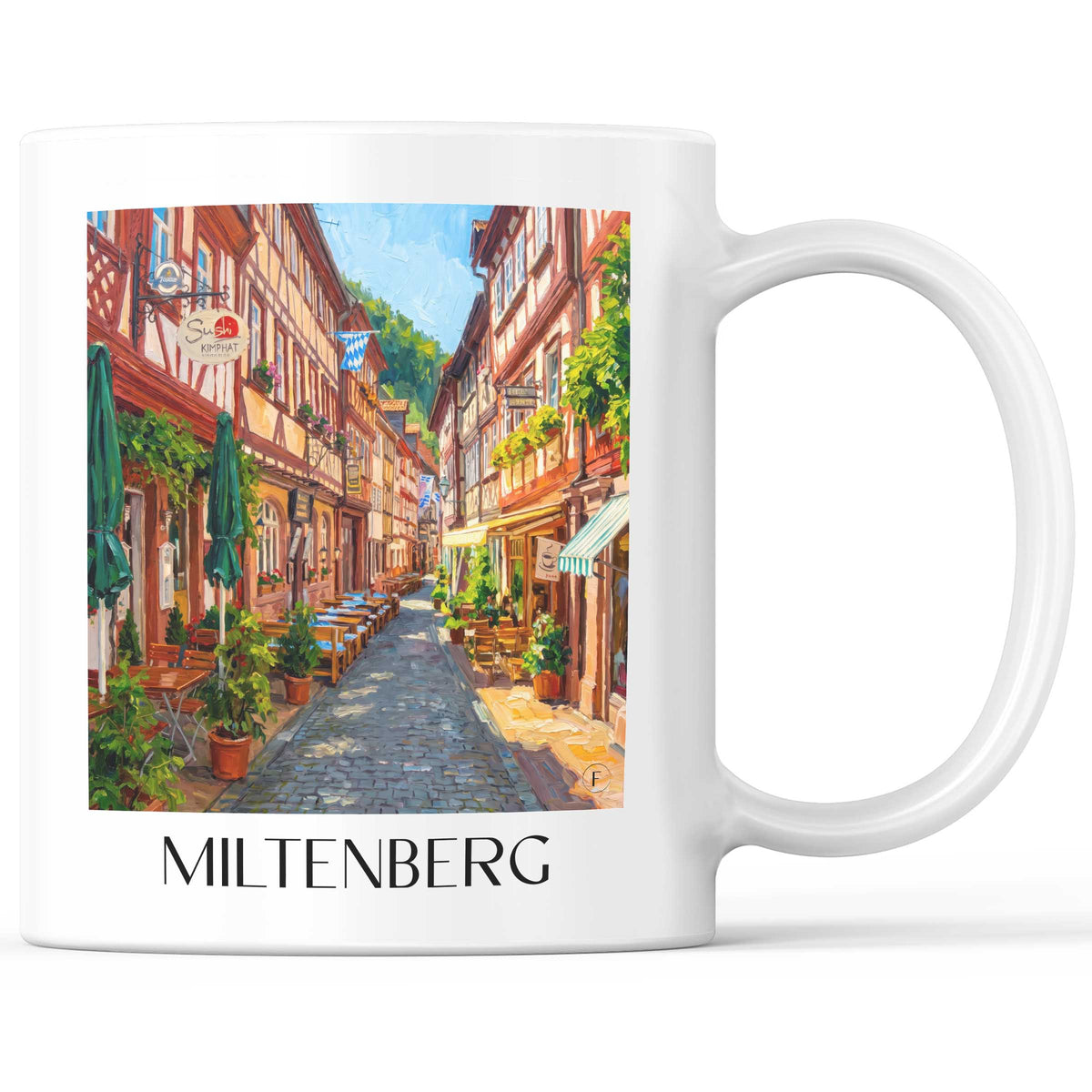 miltenberg-spessart-deutschland-kaffeebecher-oil-painting-oelgemaelde