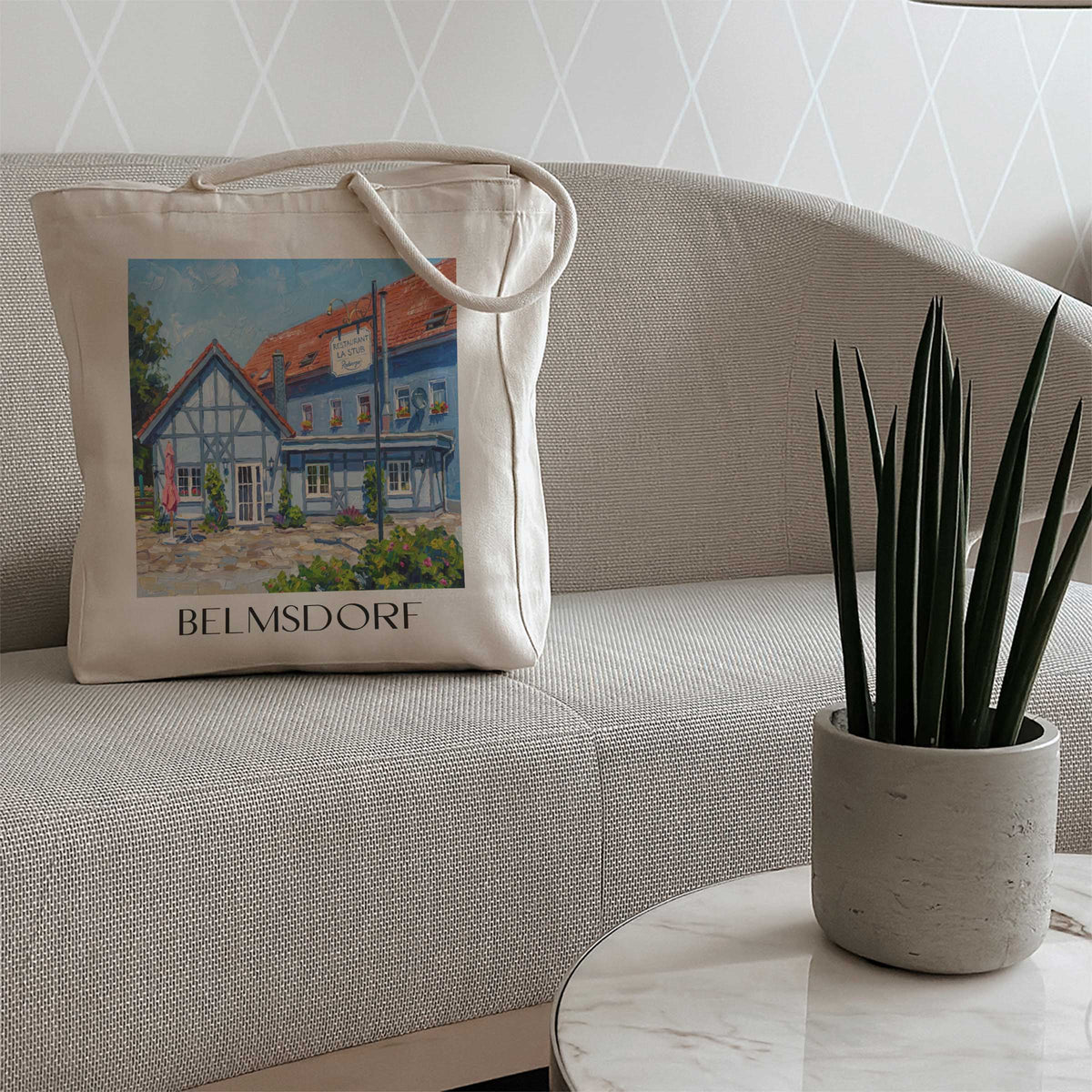 belmsdorf-oberlausitz-deutschland-einkaufstasche-oil-painting-oelgemaelde