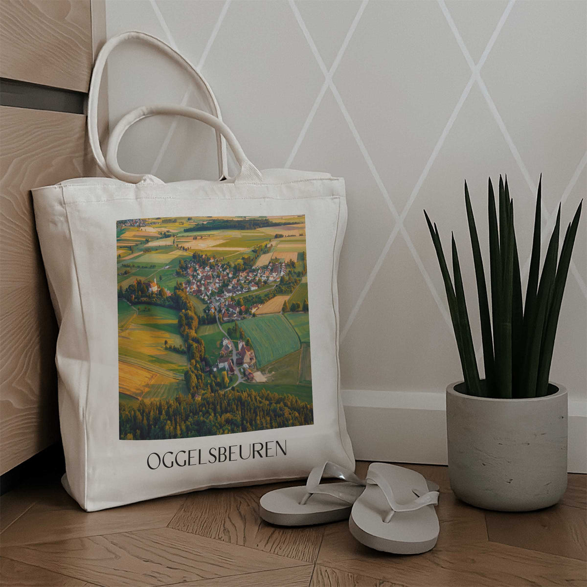 oggelsbeuren-oberschwaben-deutschland-einkaufstasche-oil-painting-oelgemaelde