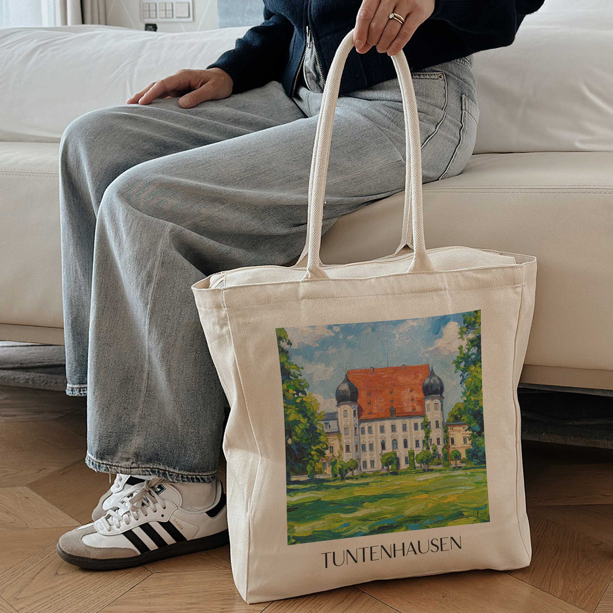 tuntenhausen-chiemgau-deutschland-einkaufstasche-oil-painting-oelgemaelde