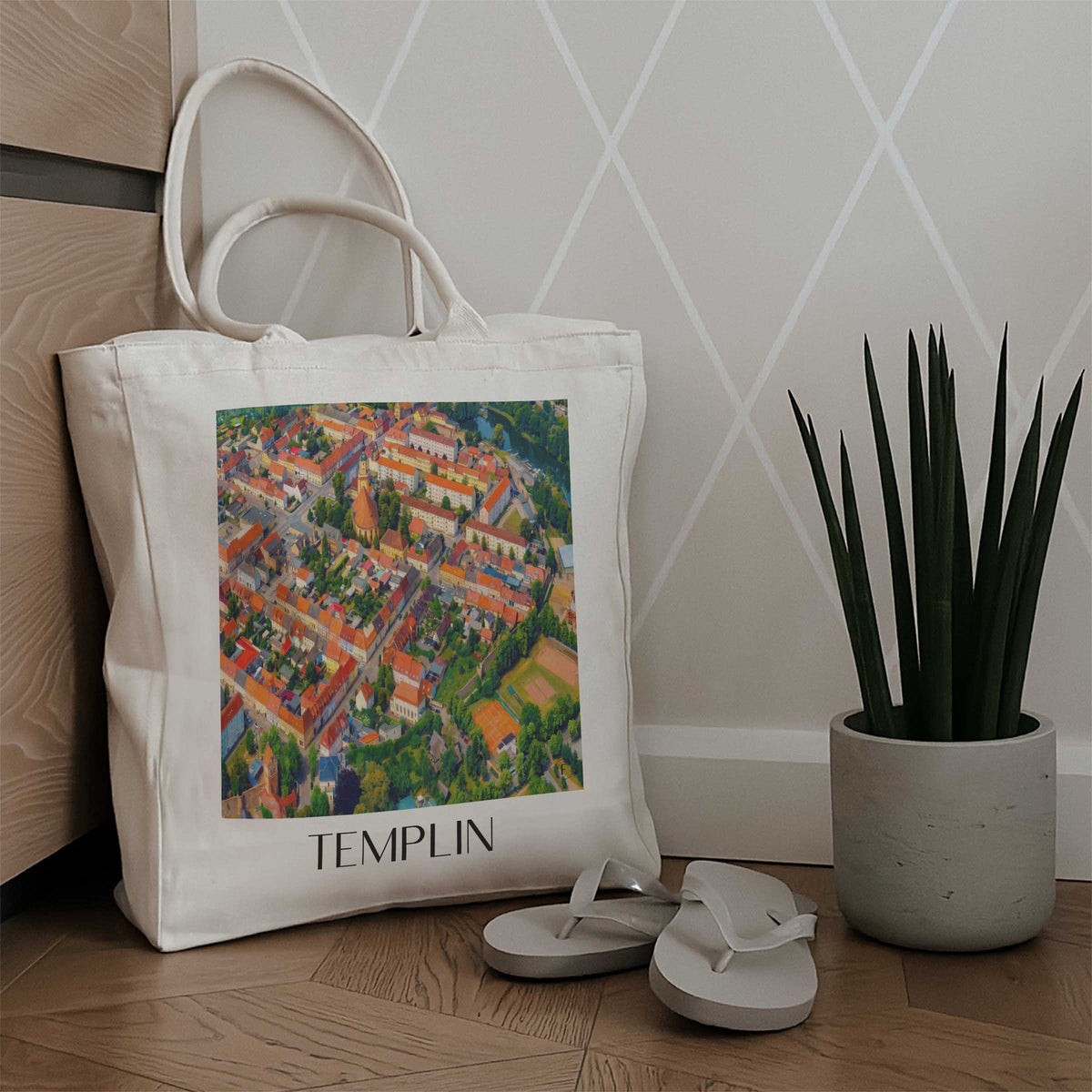 templin-uckermark-deutschland-einkaufstasche-oil-painting-oelgemaelde