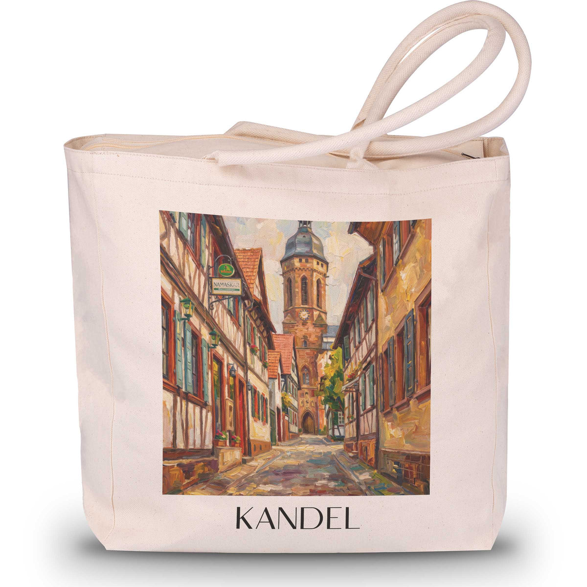 kandel-südpfalz-deutschland-einkaufstasche-oil-painting-oelgemaelde