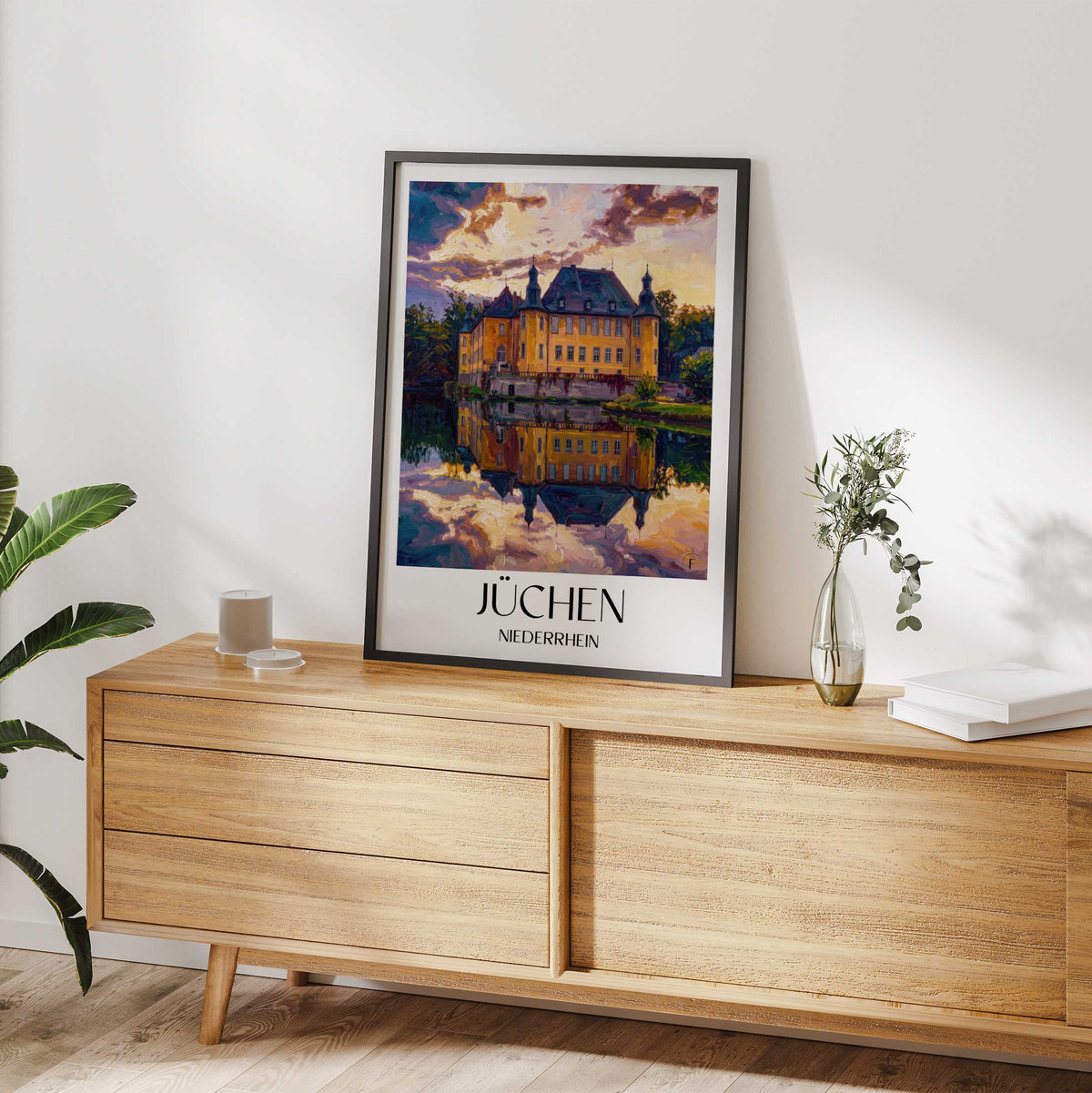 jüchen-niederrhein-deutschland-poster-oil-painting-oelgemaelde