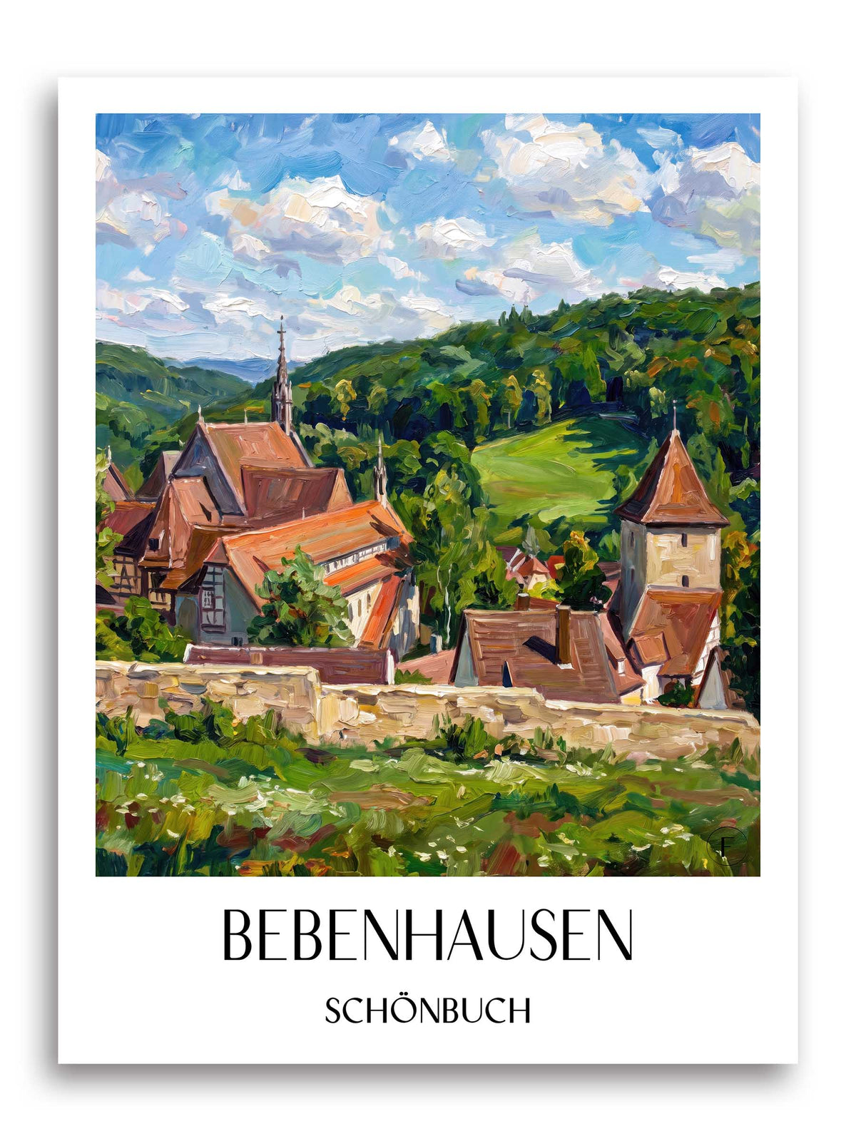 bebenhausen-schönbuch-deutschland-poster-oil-painting-oelgemaelde