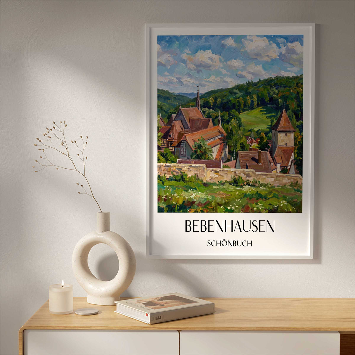 bebenhausen-schönbuch-deutschland-poster-oil-painting-oelgemaelde
