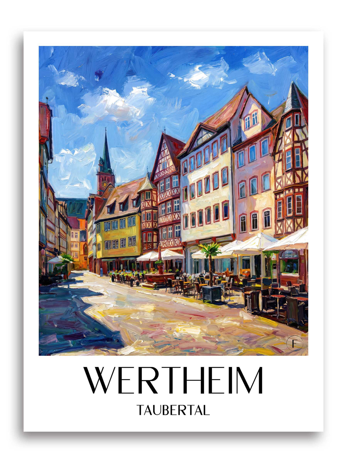 wertheim-taubertal-deutschland-poster-oil-painting-oelgemaelde