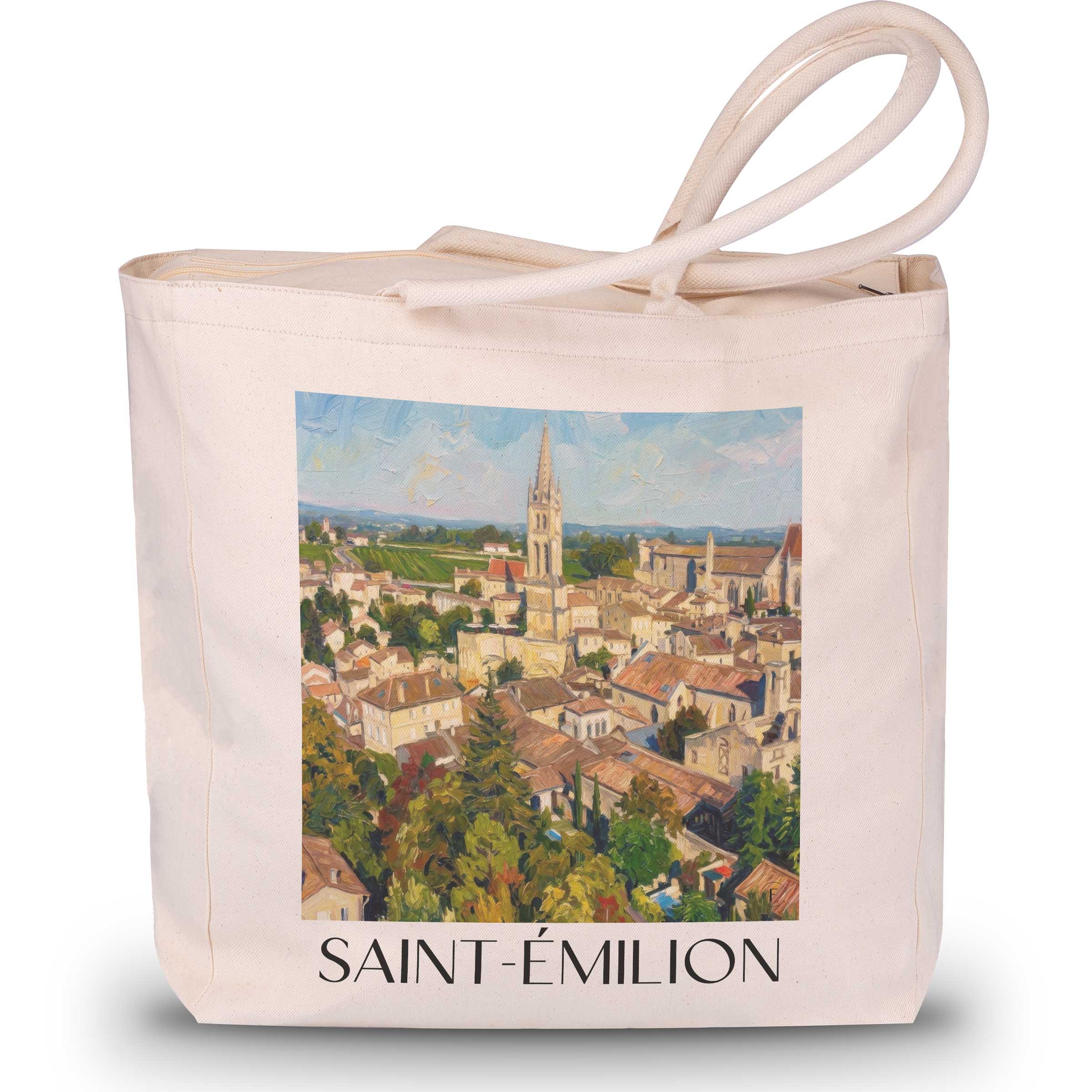 saint-émilion-vignoble-de-bordeaux-frankreich-einkaufstasche-oil-painting-oelgemaelde