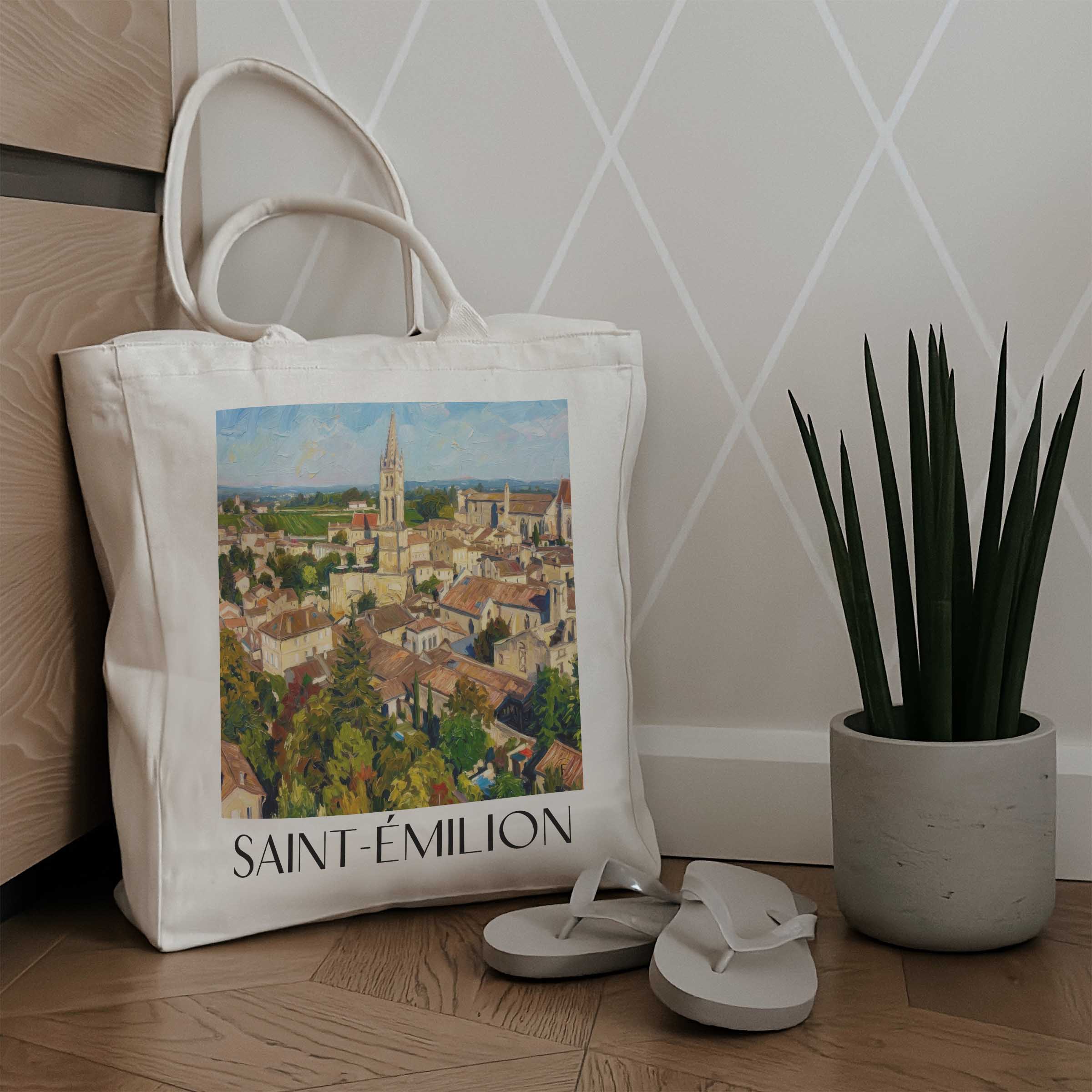 saint-émilion-vignoble-de-bordeaux-frankreich-einkaufstasche-oil-painting-oelgemaelde