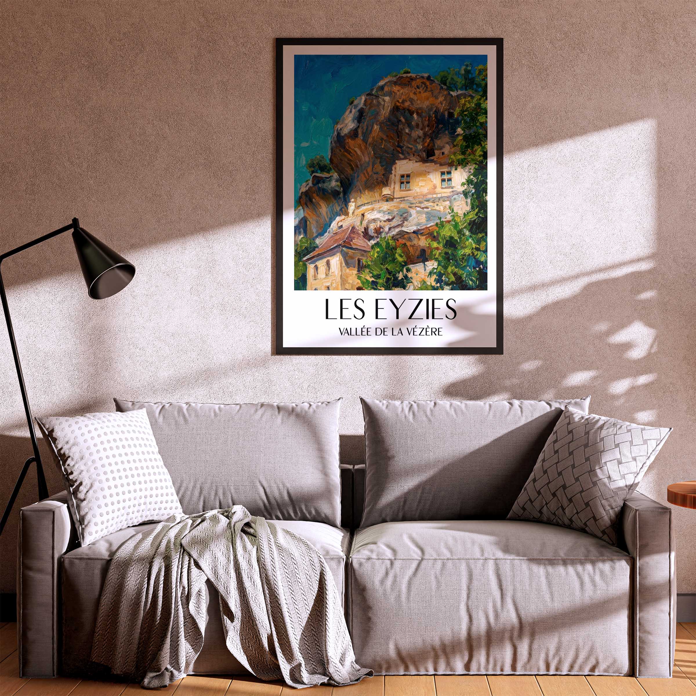 les-eyzies-vallée-de-la-vézère-frankreich-poster-oil-painting-oelgemaelde