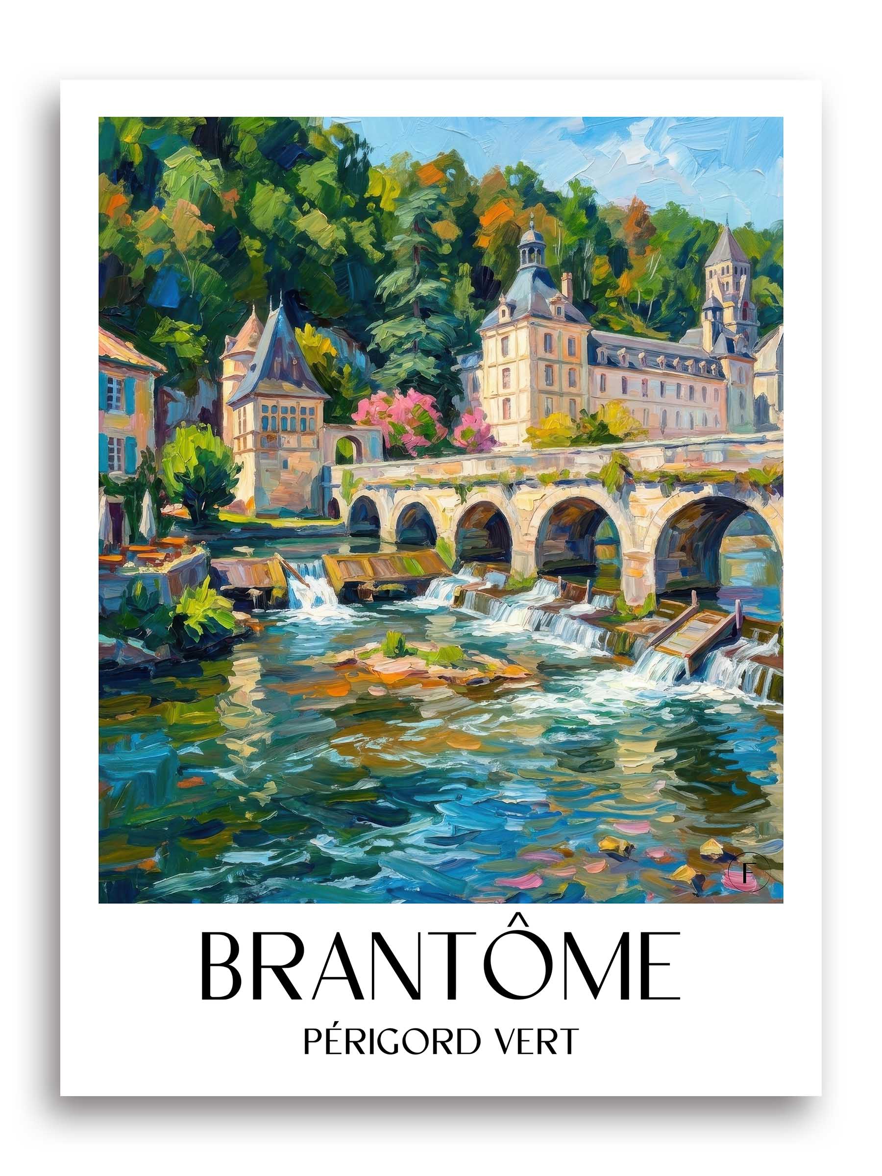 brantôme-périgord-vert-frankreich-poster-oil-painting-oelgemaelde