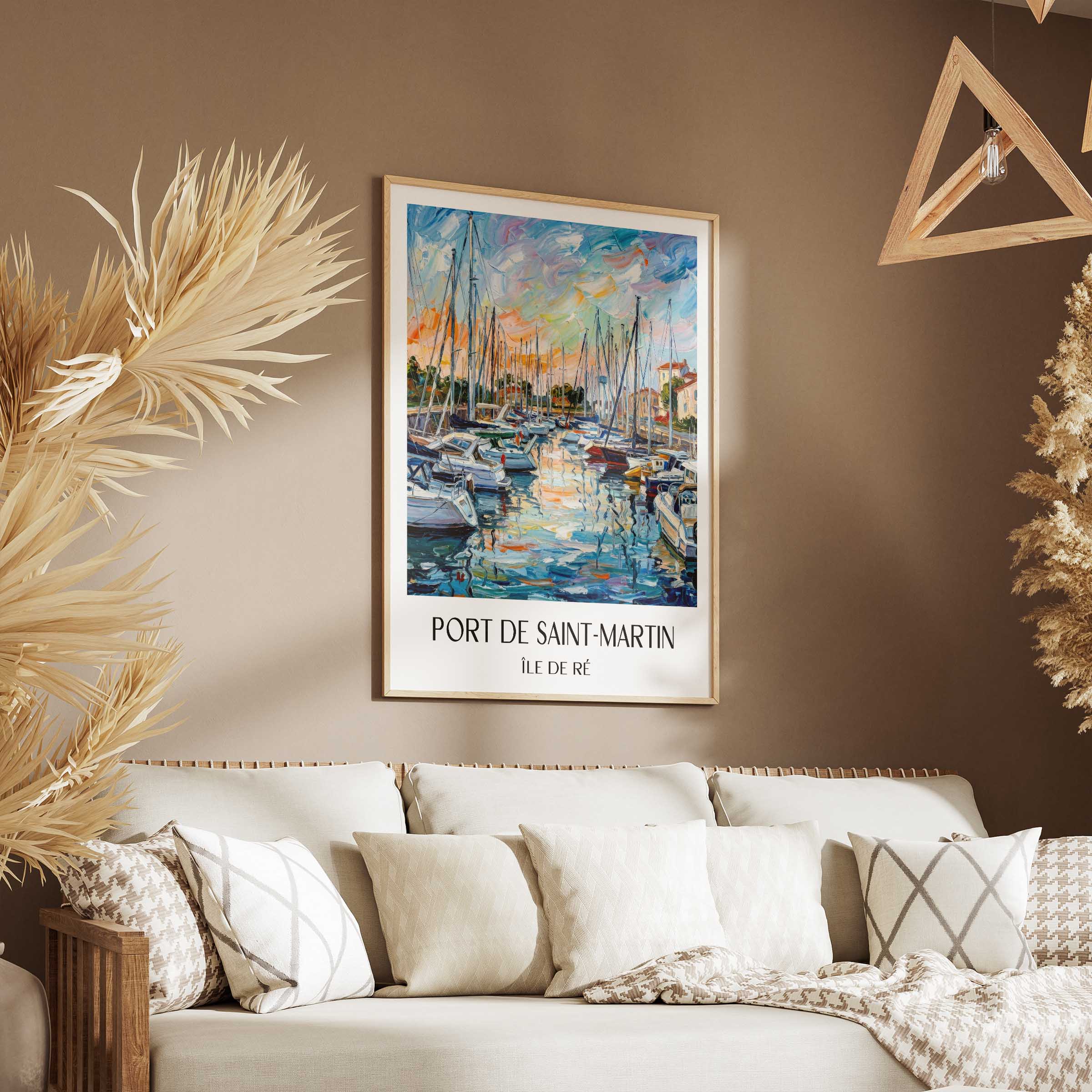 port-de-saint-martin-île-de-ré-frankreich-poster-oil-painting-oelgemaelde