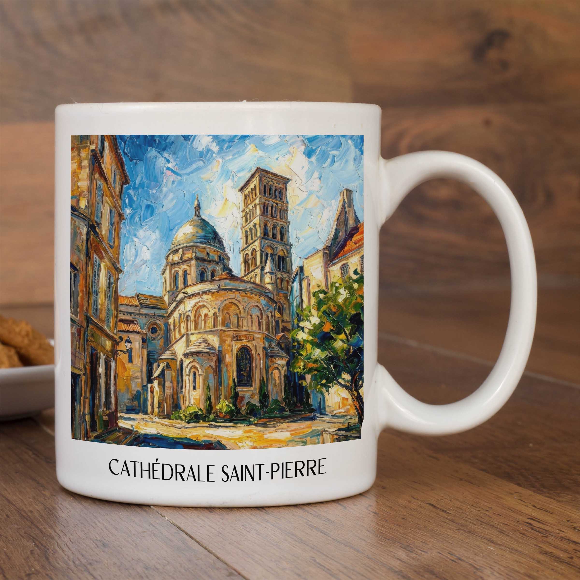 cathédrale-saint-pierre-angoulême-frankreich-kaffeebecher-oil-painting-oelgemaelde