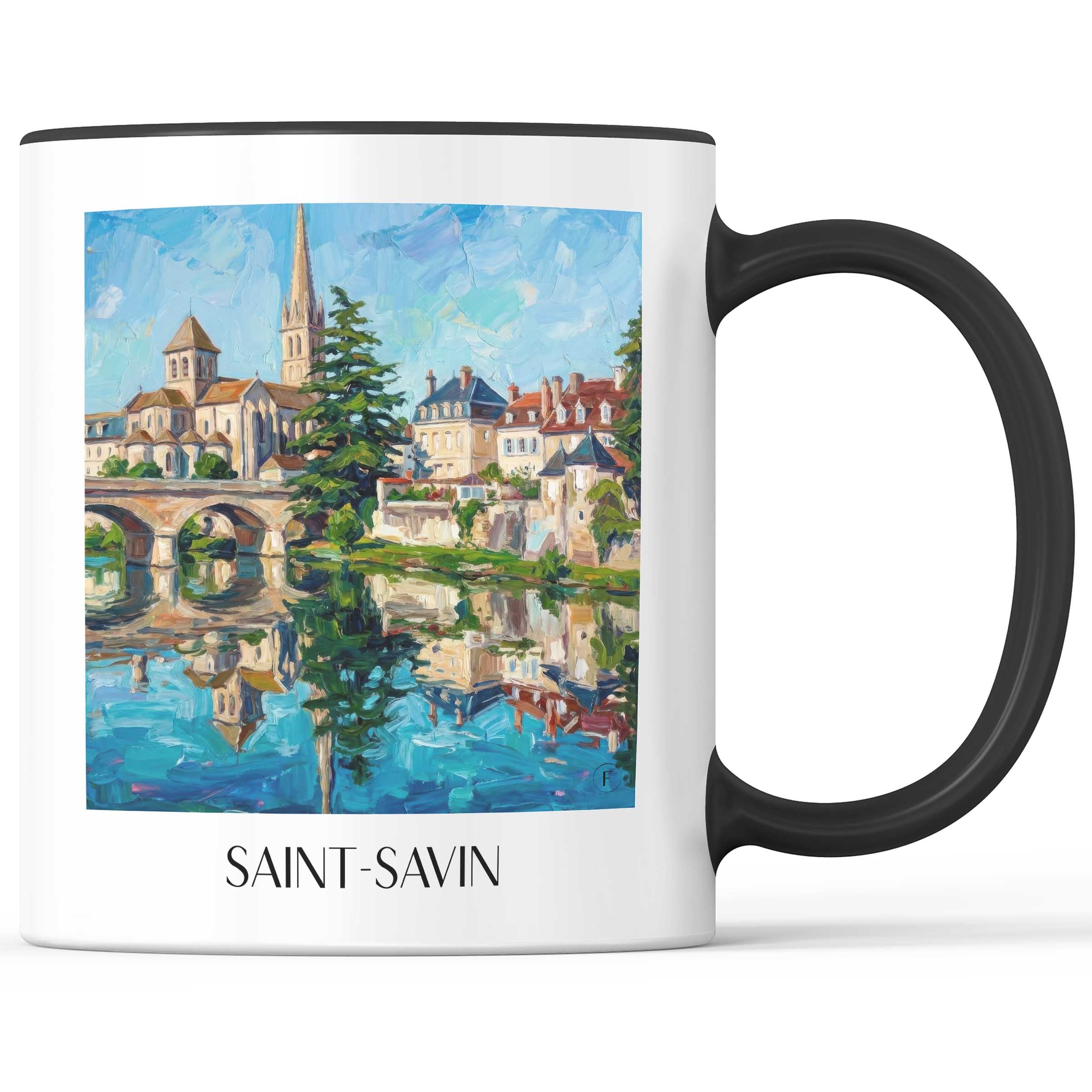 saint-savin-vallée-de-la-gartempe-frankreich-kaffeebecher-oil-painting-oelgemaelde