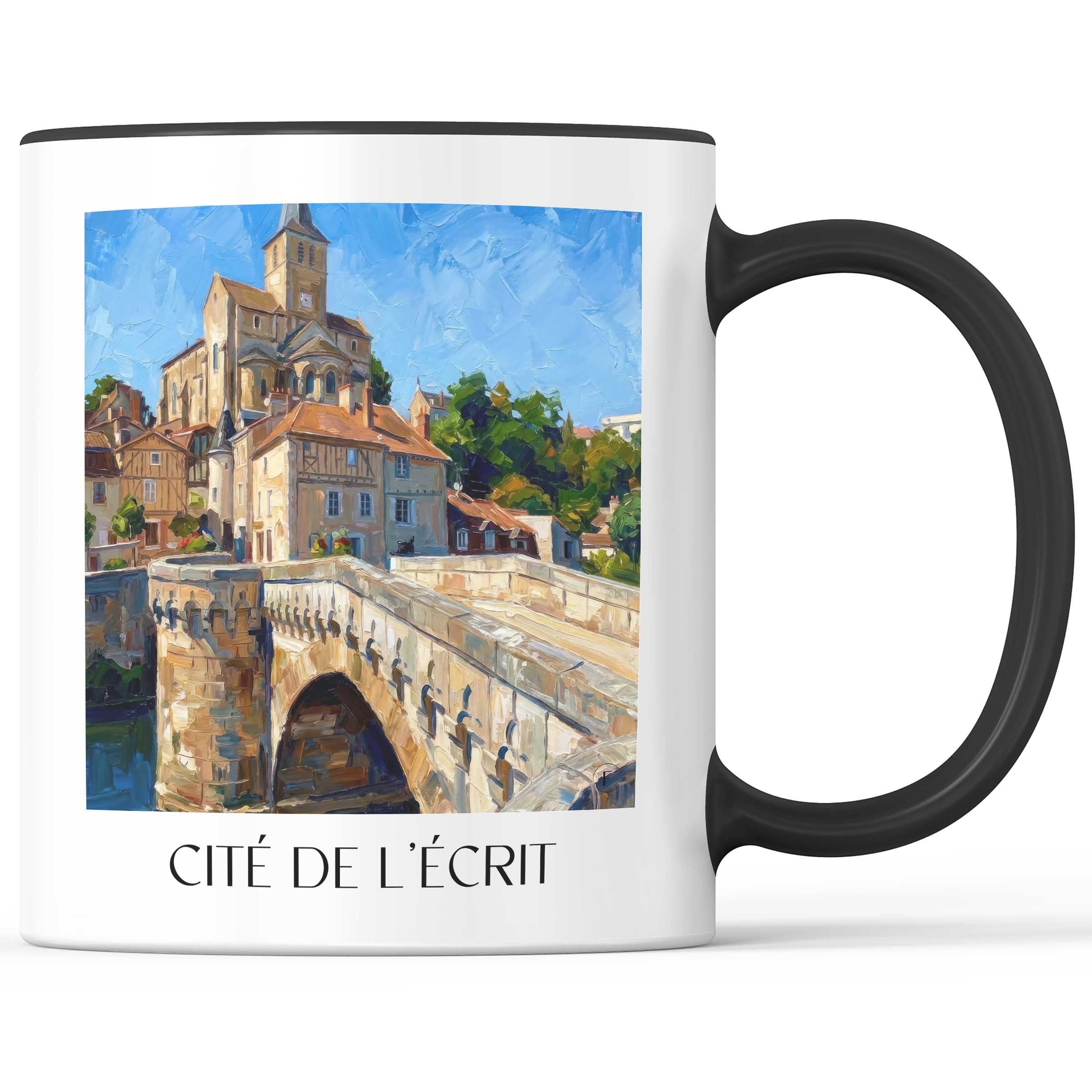 cité-de-l'écrit-montmorillon-frankreich-kaffeebecher-oil-painting-oelgemaelde