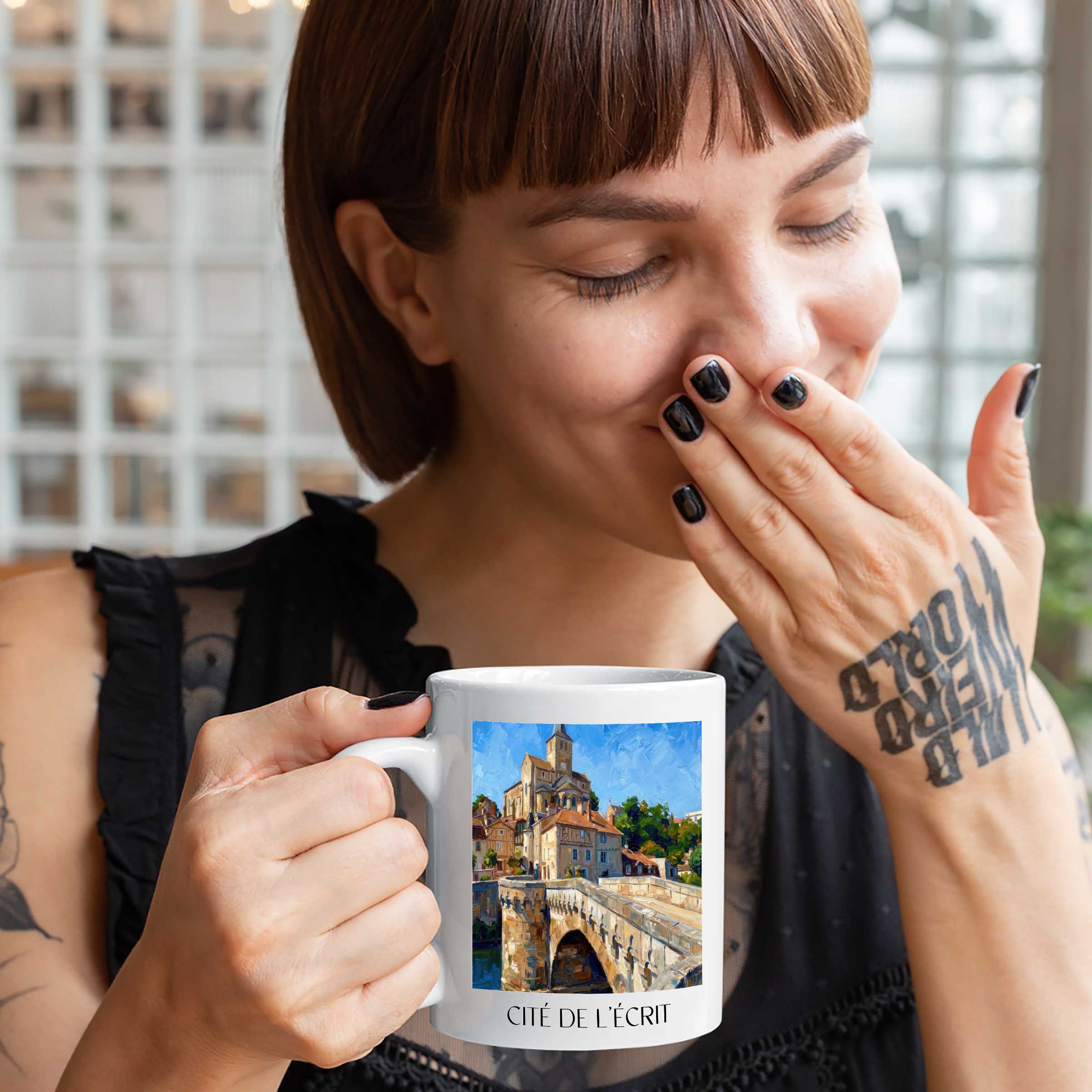 cité-de-l'écrit-montmorillon-frankreich-kaffeebecher-oil-painting-oelgemaelde