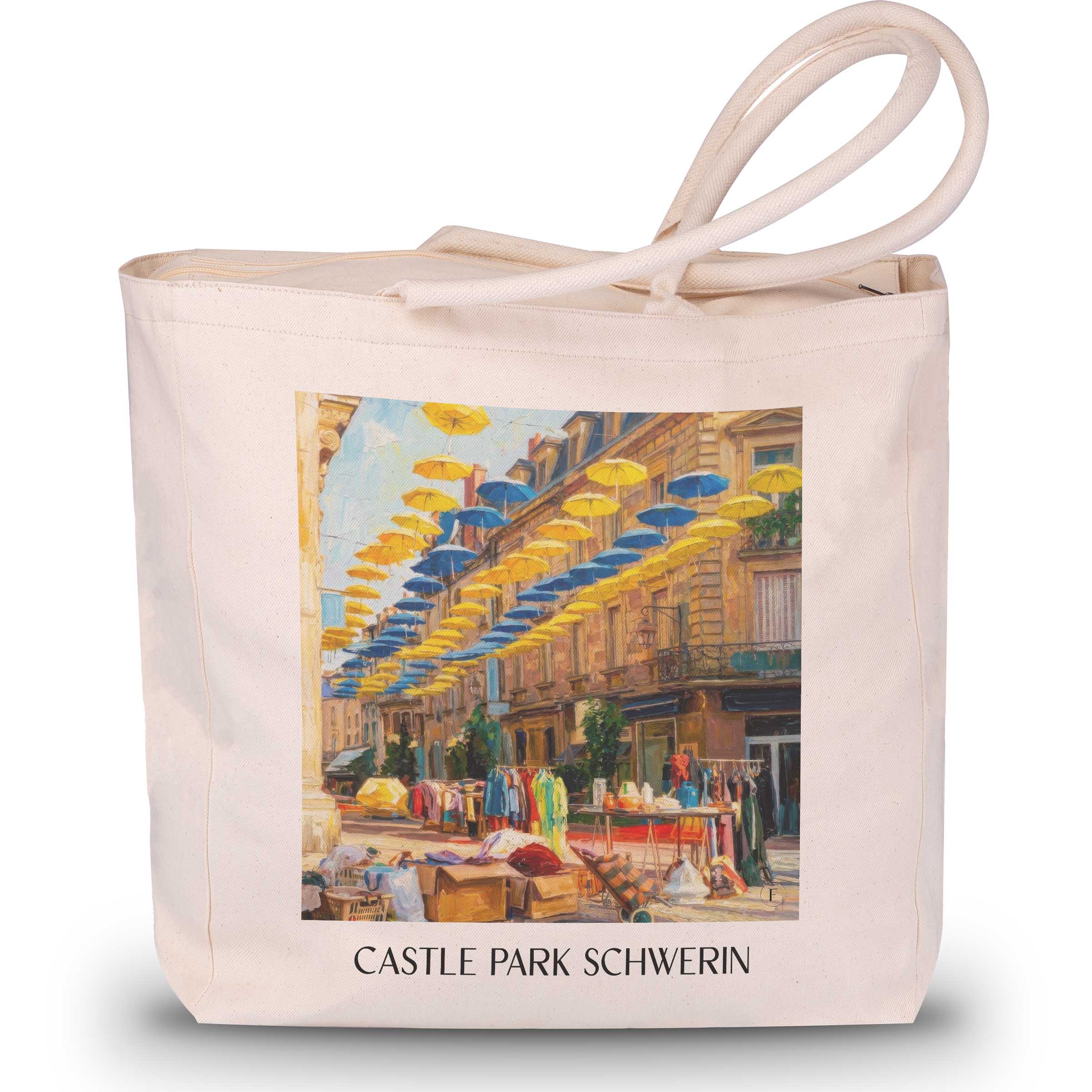 Brive-la-Gaillarde Shopping Tasche - Corrèze - Frankreich Tote Bag - Einkaufstasche im Ölgemälde Stil