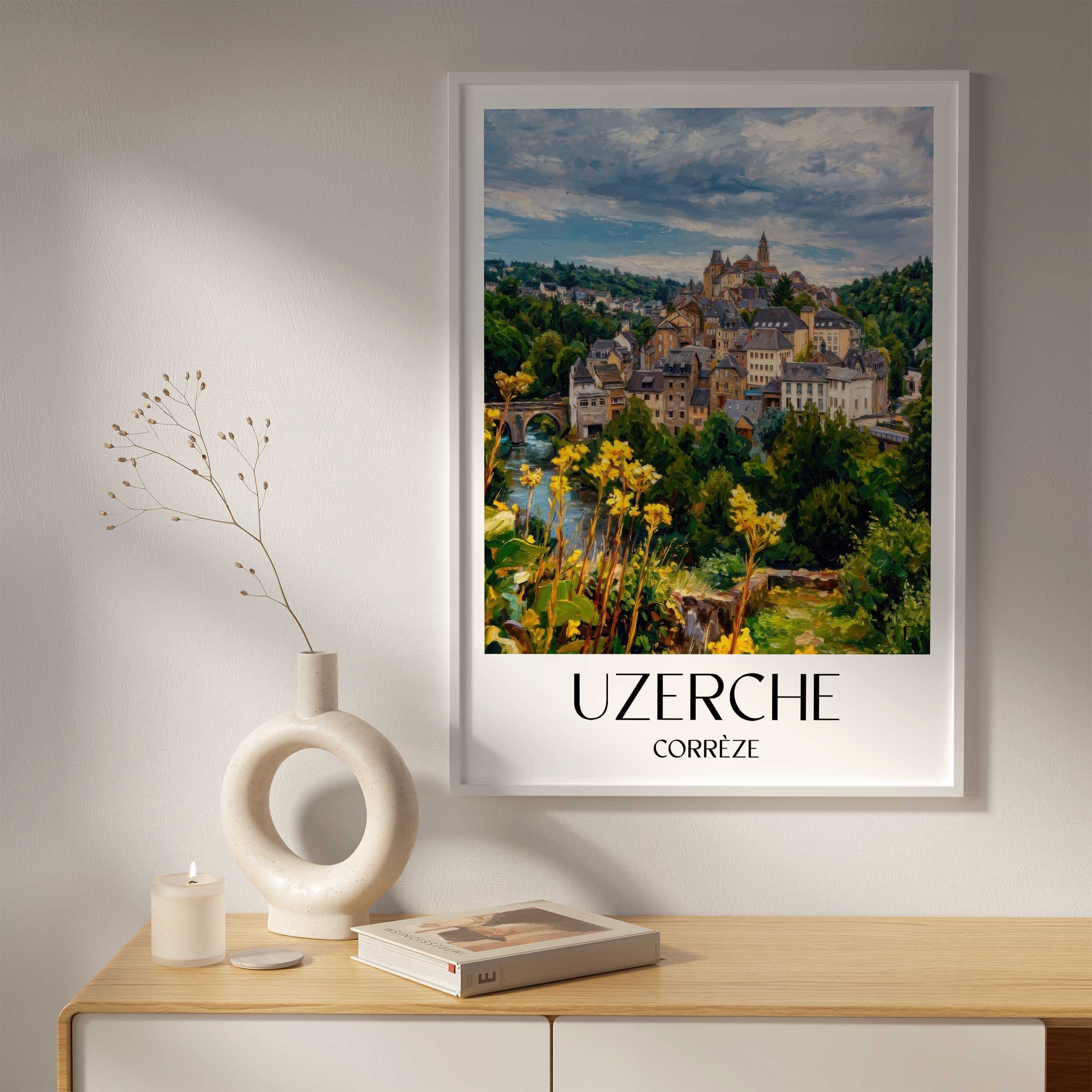 uzerche-corrèze-frankreich-poster-oil-painting-oelgemaelde