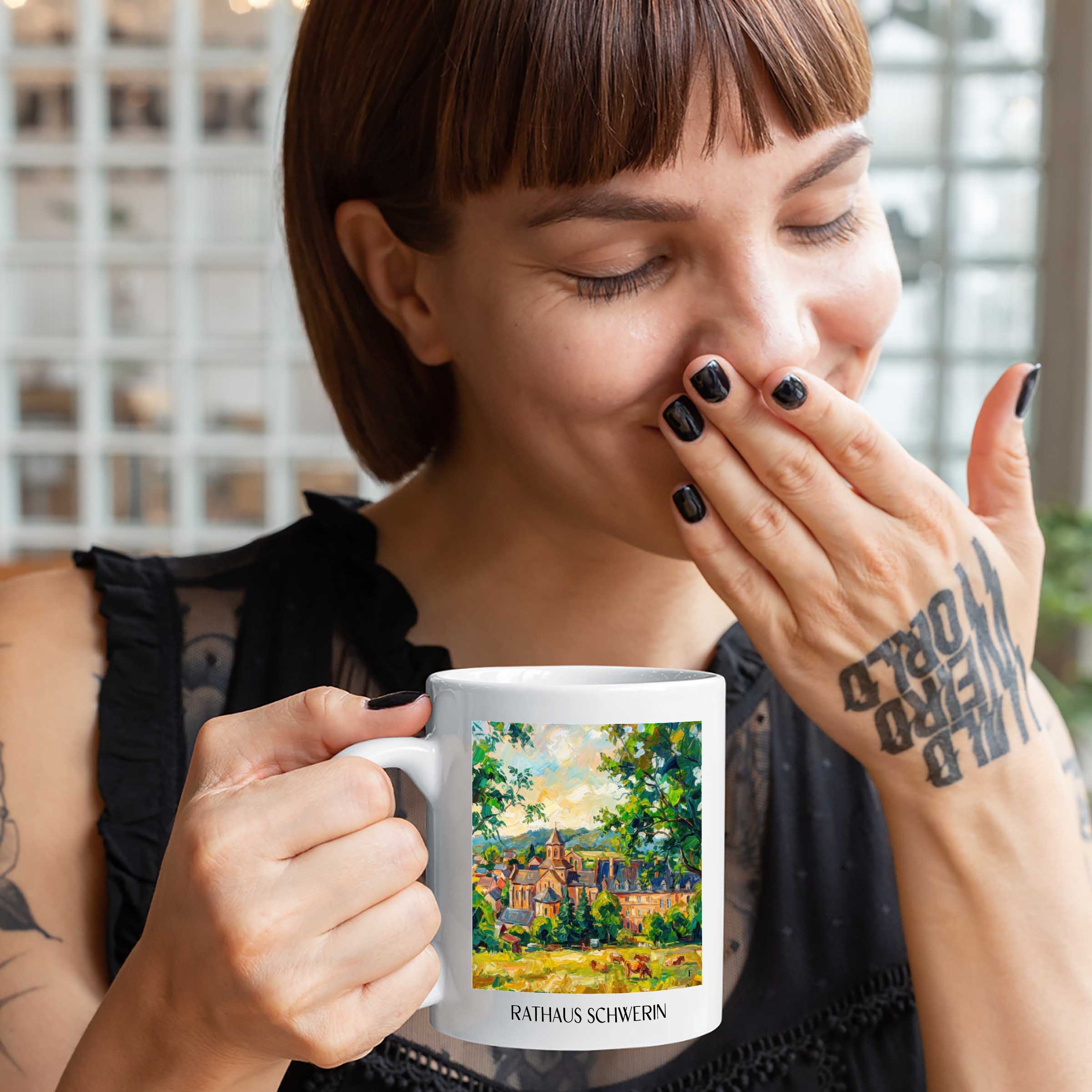 aubazine-corrèze-frankreich-kaffeebecher-oil-painting-oelgemaelde