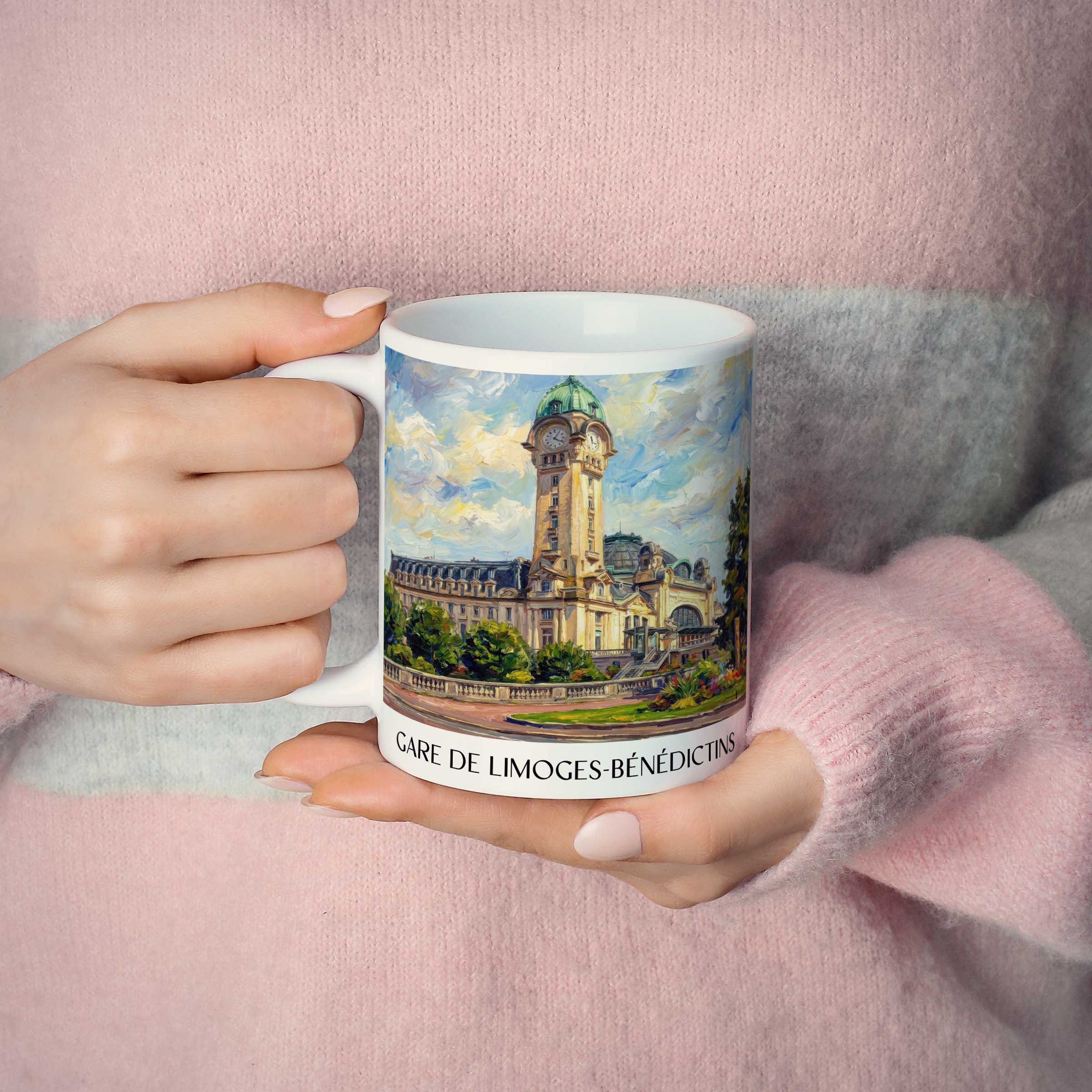 gare-de-limoges-bénédictins-limoges-frankreich-kaffeebecher-oil-painting-oelgemaelde