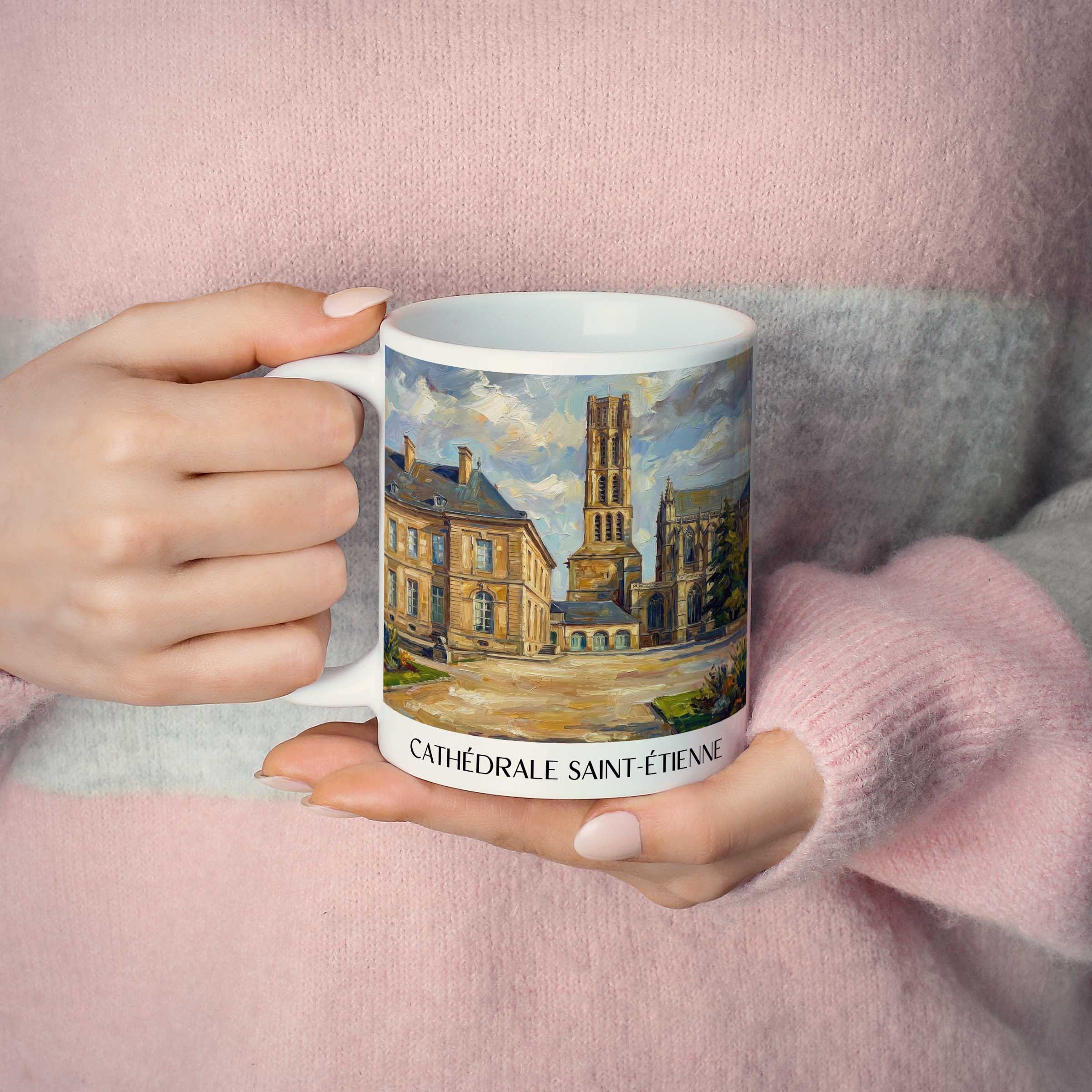 cathédrale-saint-étienne-limoges-frankreich-kaffeebecher-oil-painting-oelgemaelde