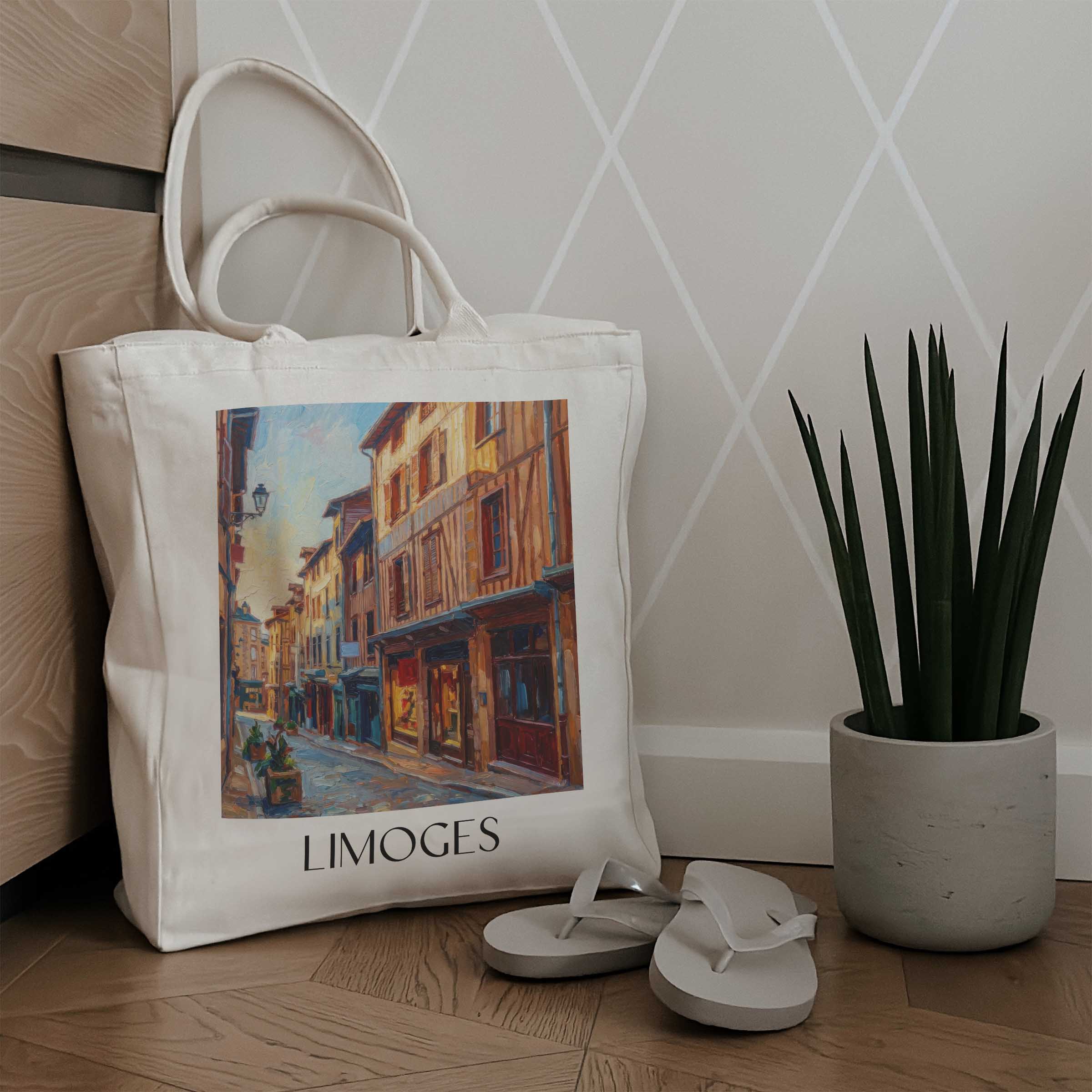 limoges-haute-vienne-frankreich-einkaufstasche-oil-painting-oelgemaelde