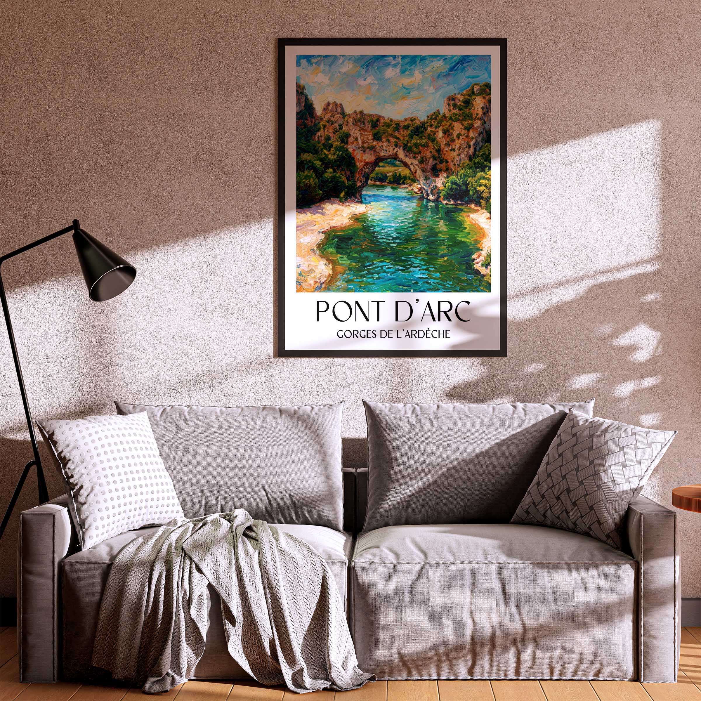 pont-d'arc-gorges-de-l'ardèche-frankreich-poster-oil-painting-oelgemaelde