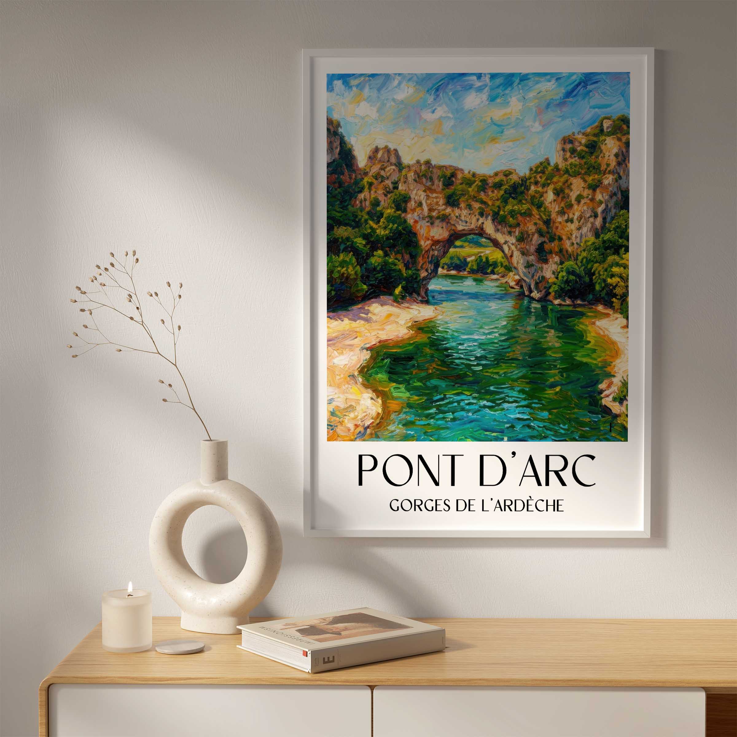 pont-d'arc-gorges-de-l'ardèche-frankreich-poster-oil-painting-oelgemaelde