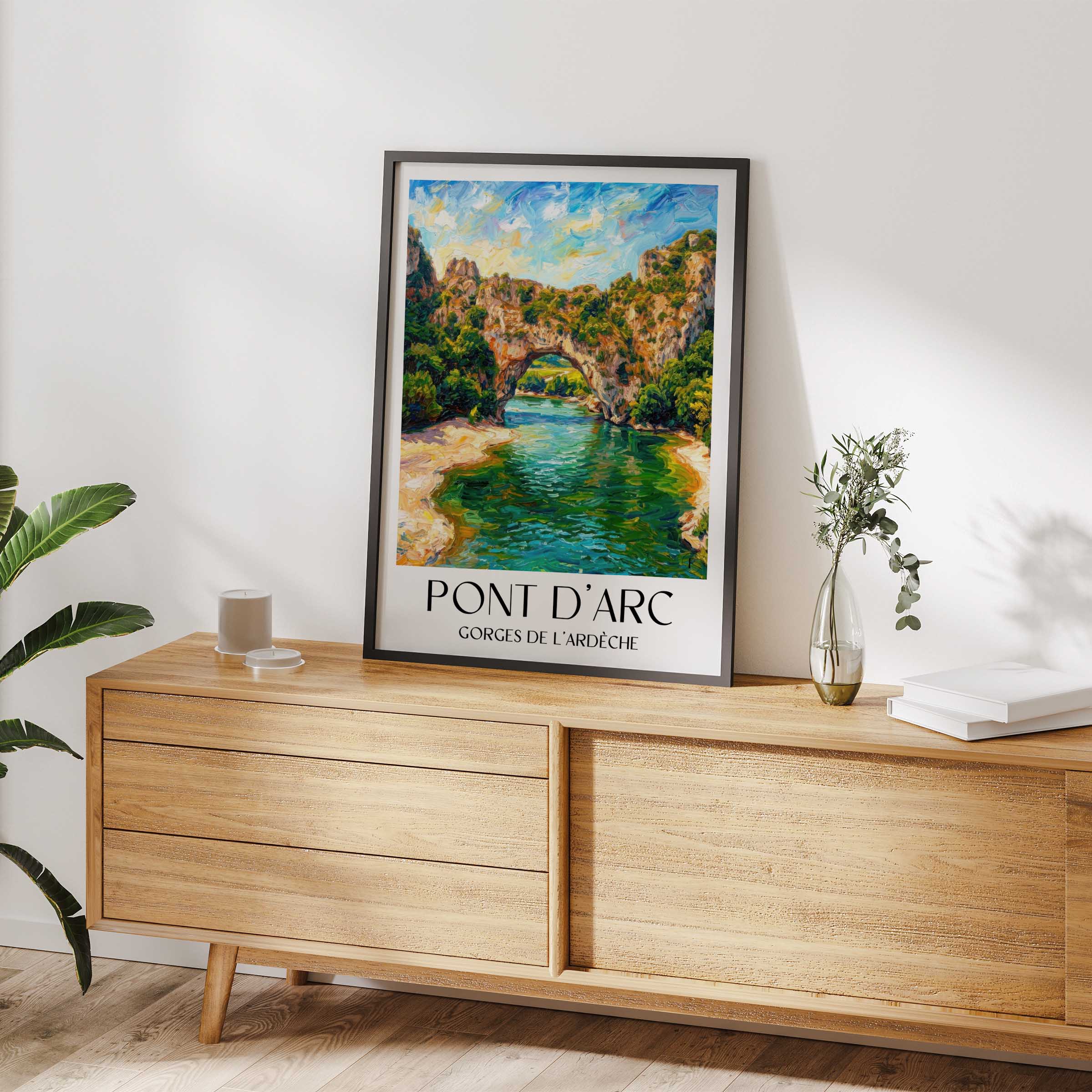 pont-d'arc-gorges-de-l'ardèche-frankreich-poster-oil-painting-oelgemaelde
