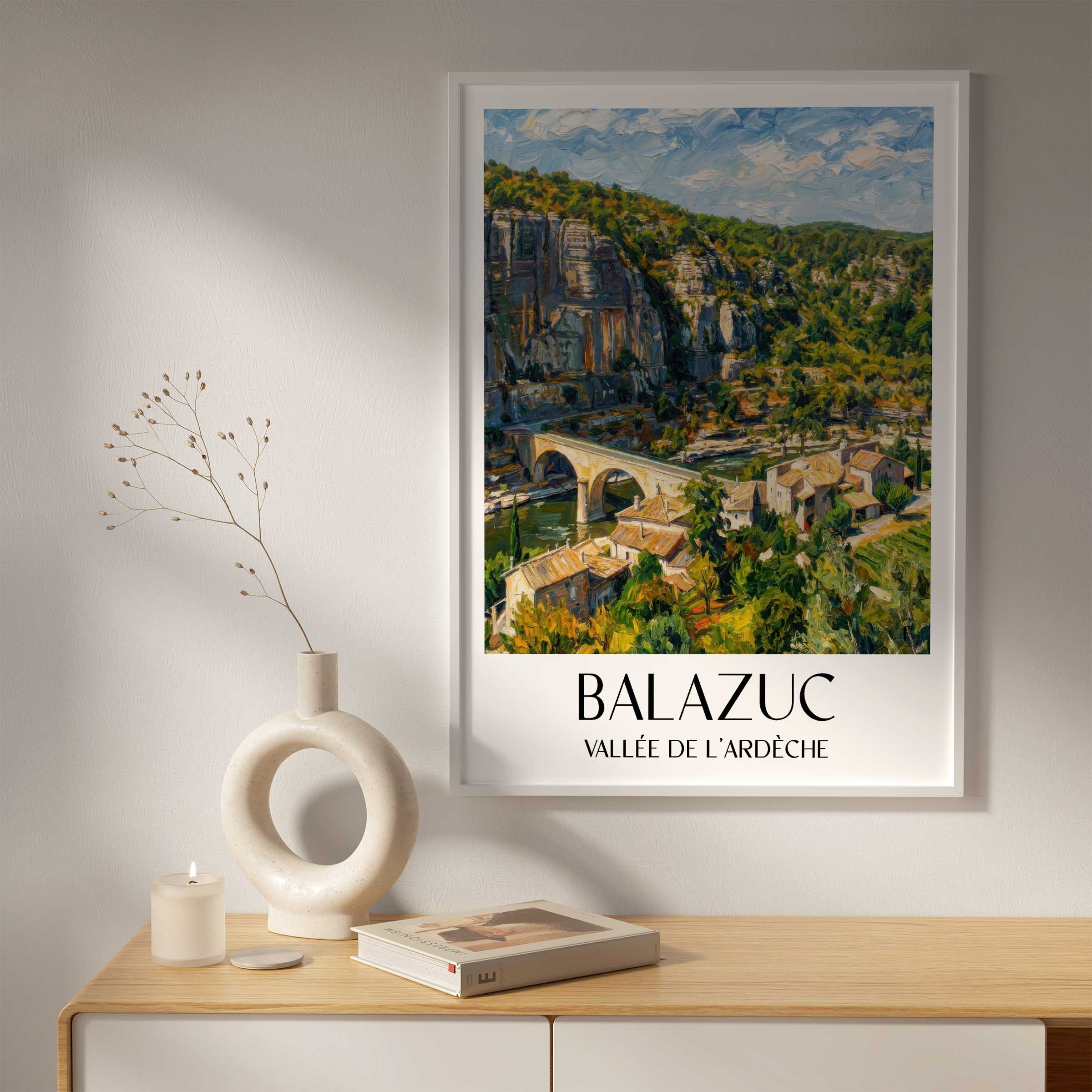 balazuc-vallée-de-l'ardèche-frankreich-poster-oil-painting-oelgemaelde