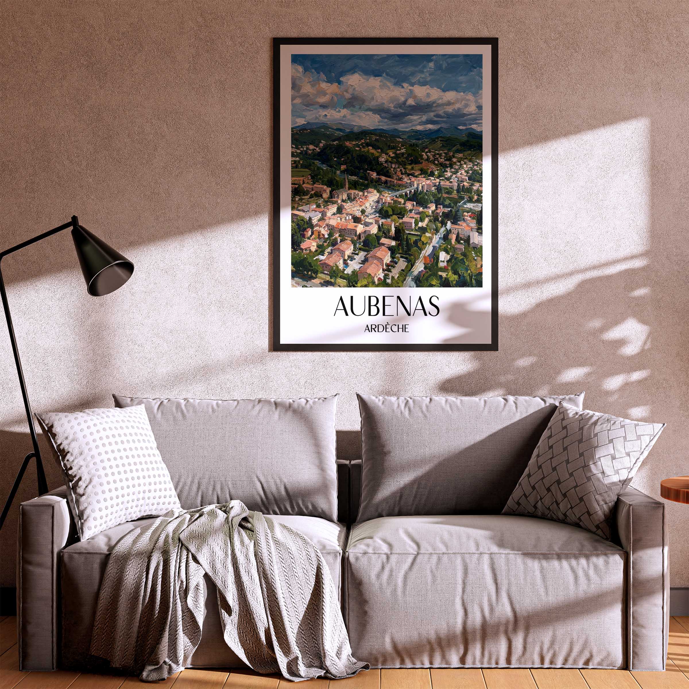 aubenas-ardèche-frankreich-poster-oil-painting-oelgemaelde
