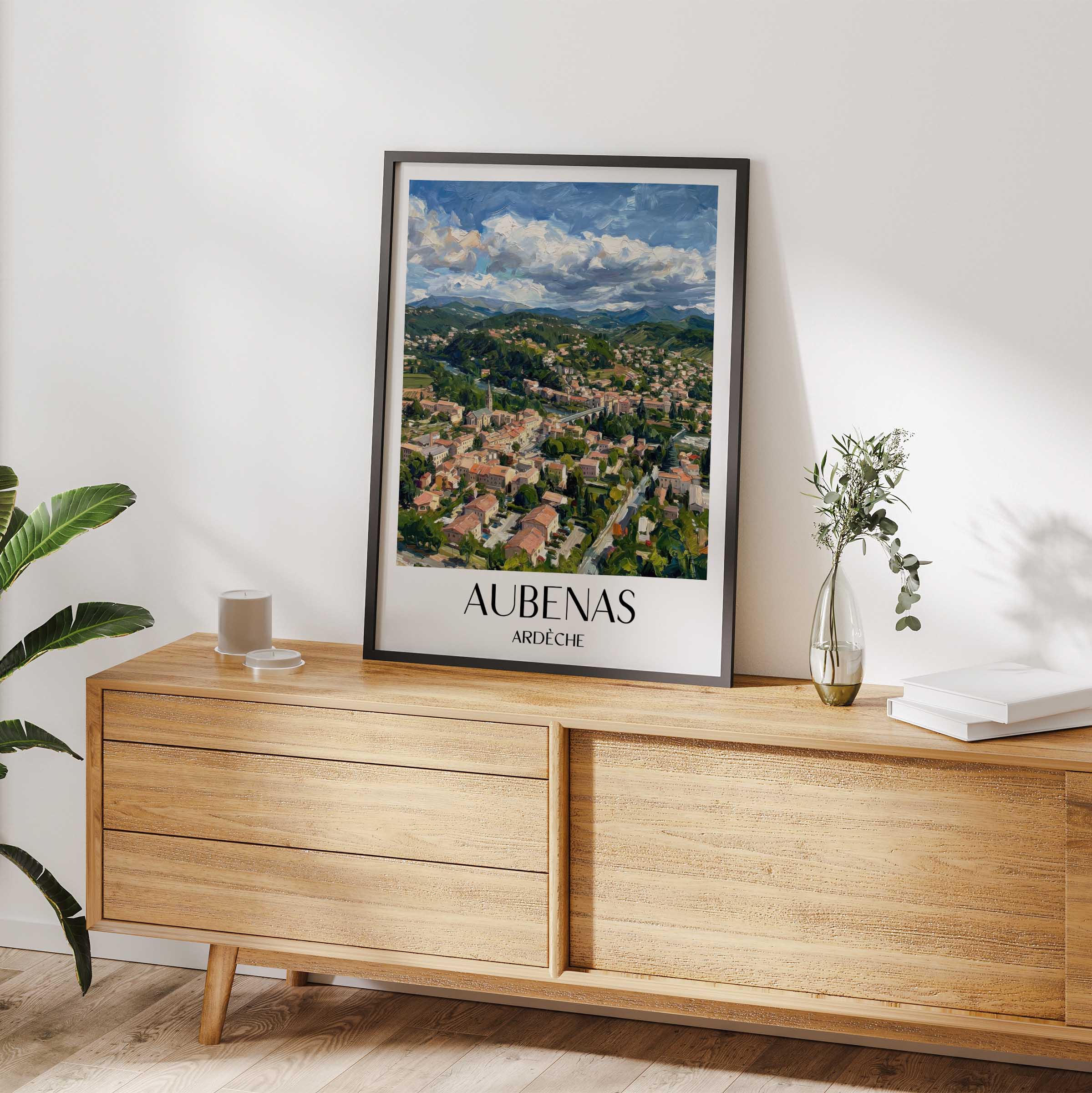 aubenas-ardèche-frankreich-poster-oil-painting-oelgemaelde