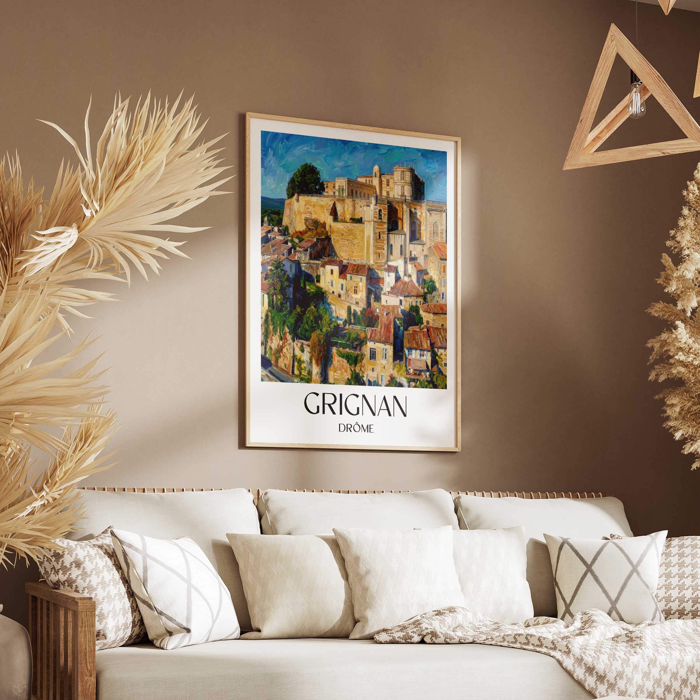 grignan-drôme-frankreich-poster-oil-painting-oelgemaelde