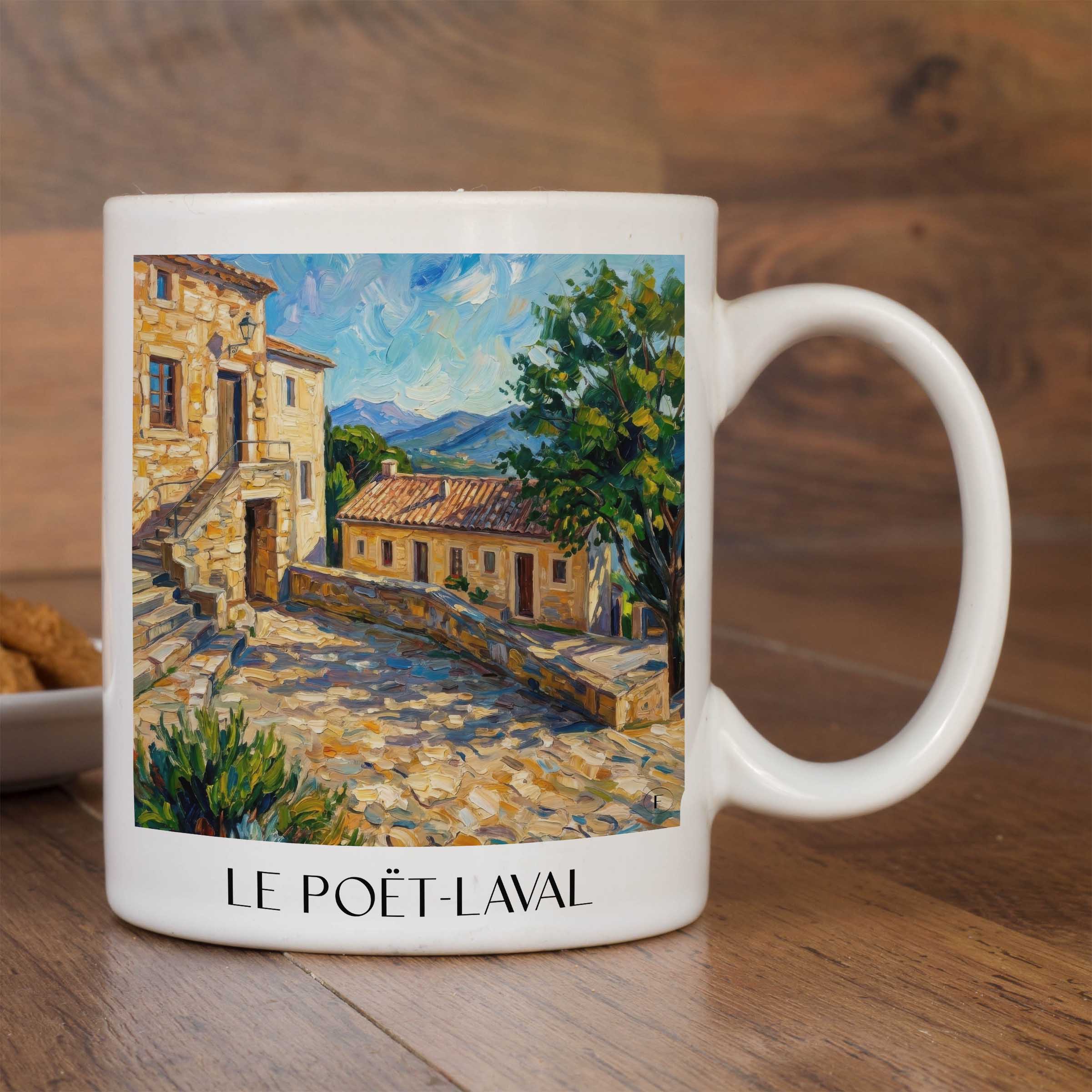 le-poët-laval-drôme-frankreich-kaffeebecher-oil-painting-oelgemaelde
