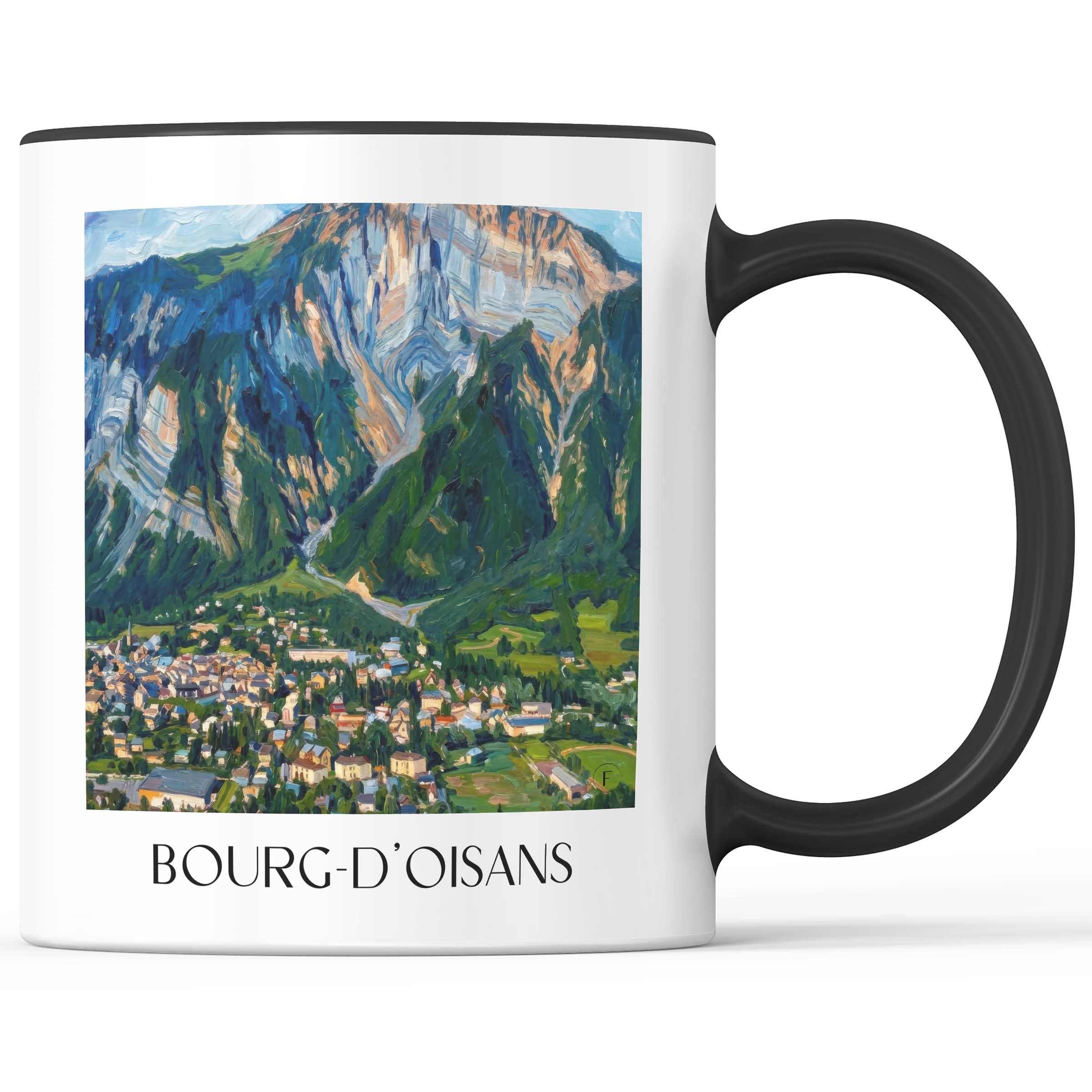 bourg-d'oisans-isère-frankreich-kaffeebecher-oil-painting-oelgemaelde