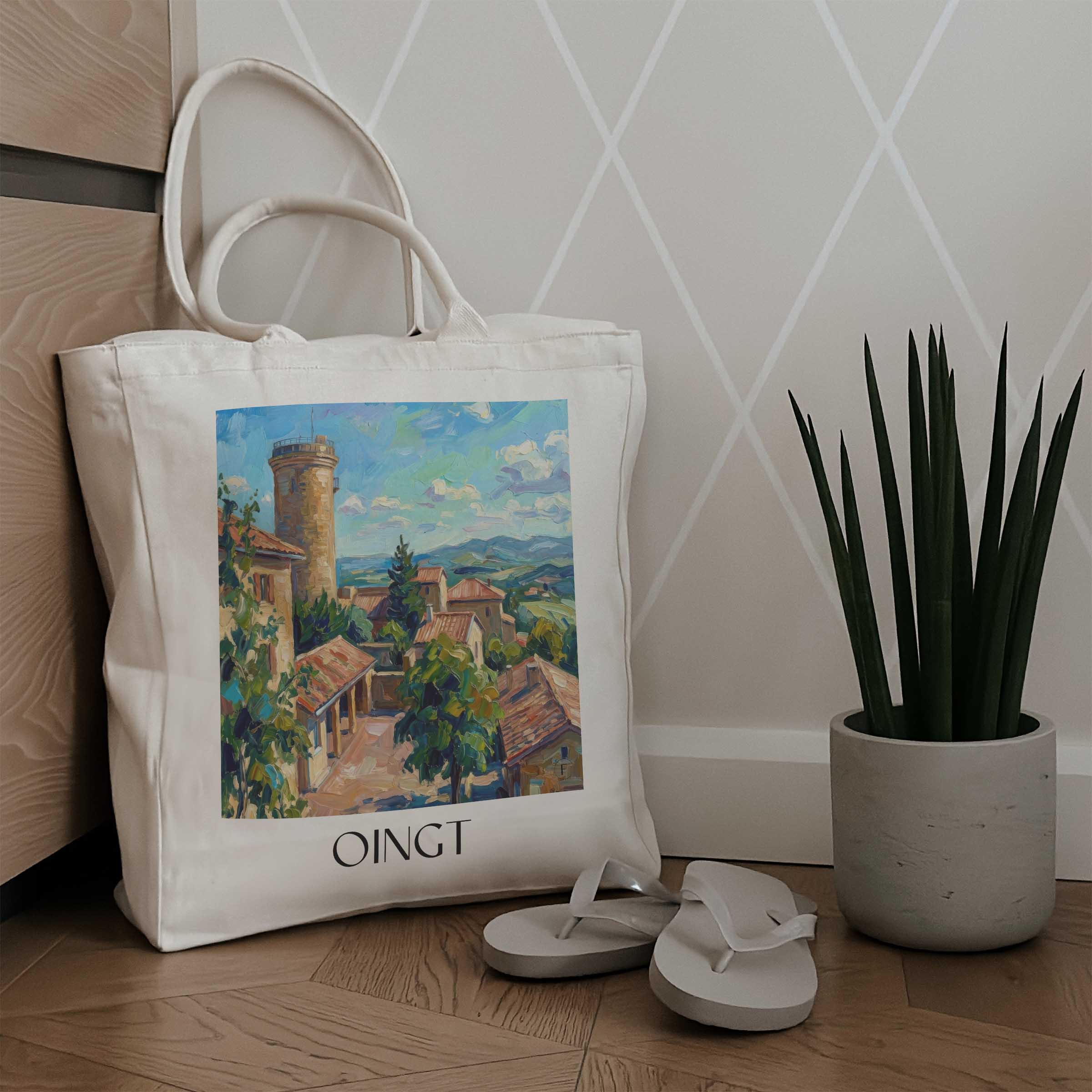 oingt-beaujolais-frankreich-einkaufstasche-oil-painting-oelgemaelde