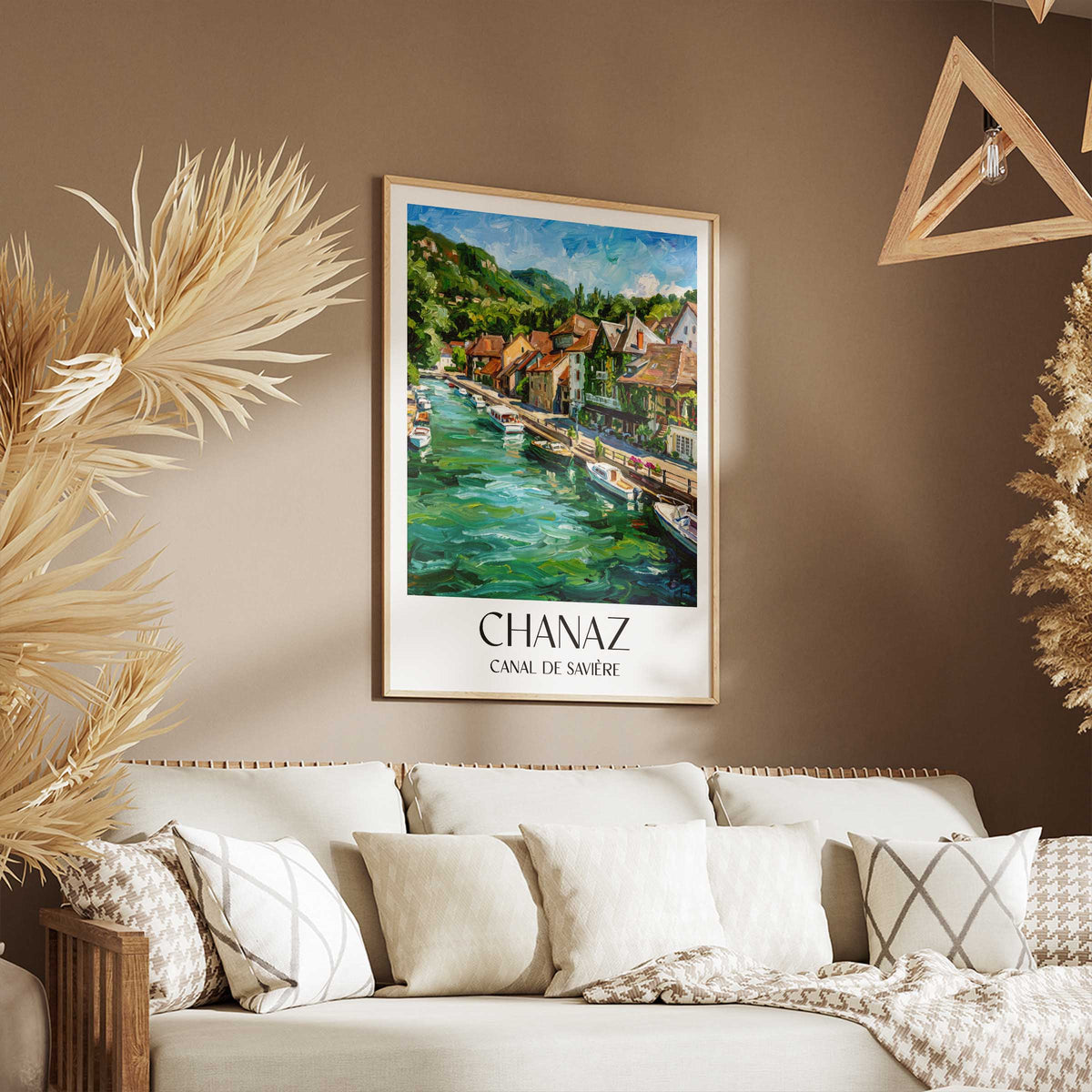 chanaz-canal-de-savière-frankreich-poster-oil-painting-oelgemaelde