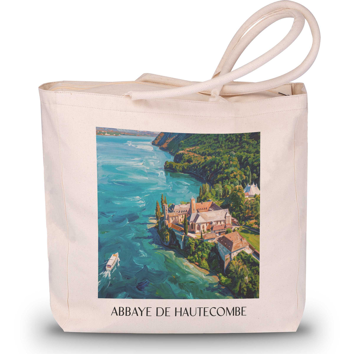 abbaye-de-hautecombe-lac-du-bourget-frankreich-einkaufstasche-oil-painting-oelgemaelde